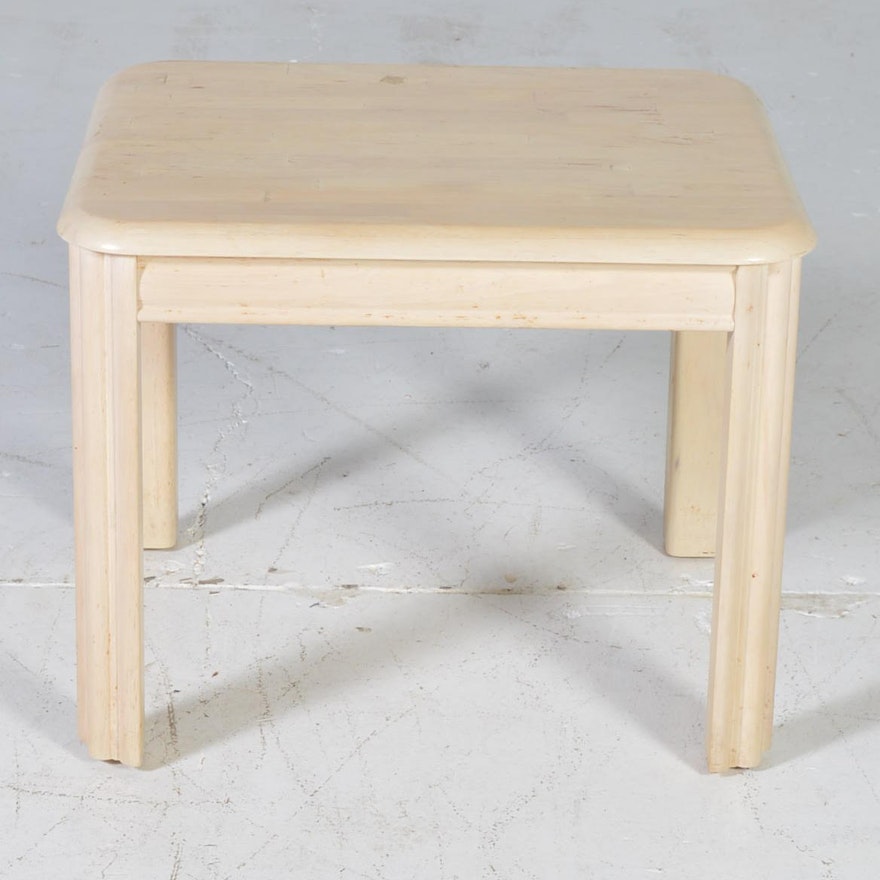 Bleached Oak End Table