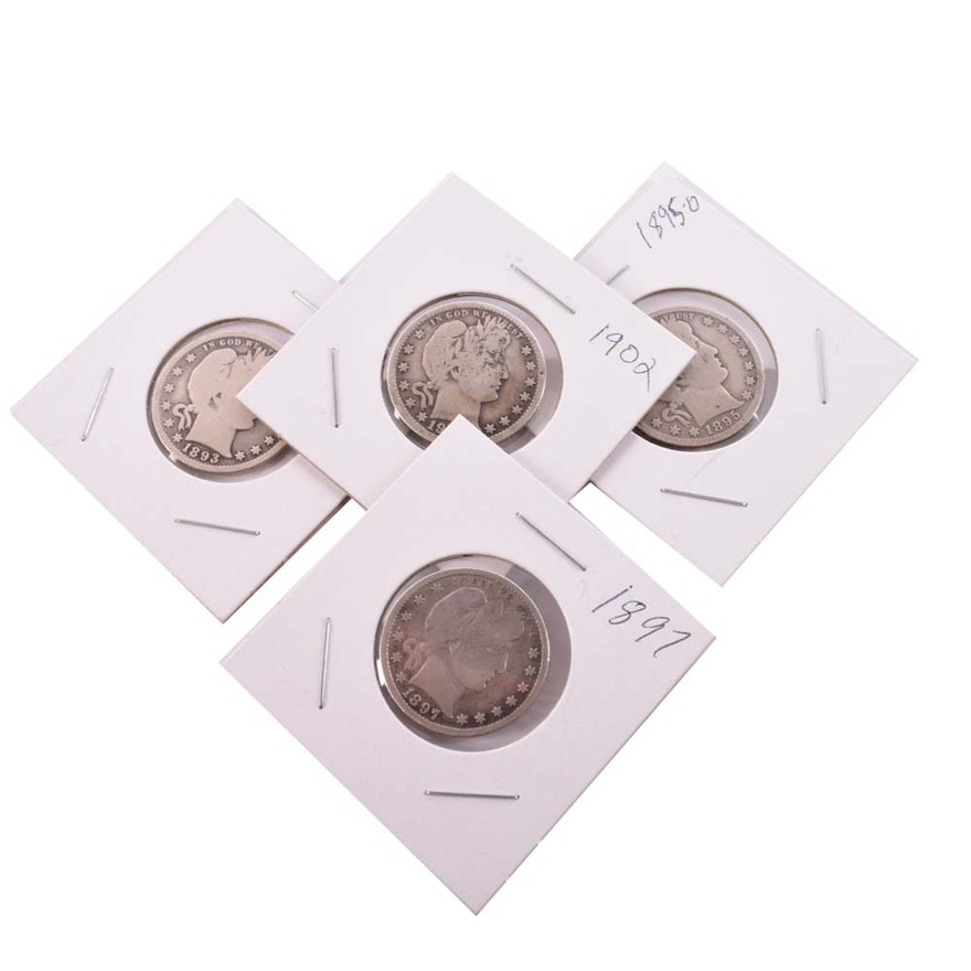 1893-1902 Barber Silver Quarters