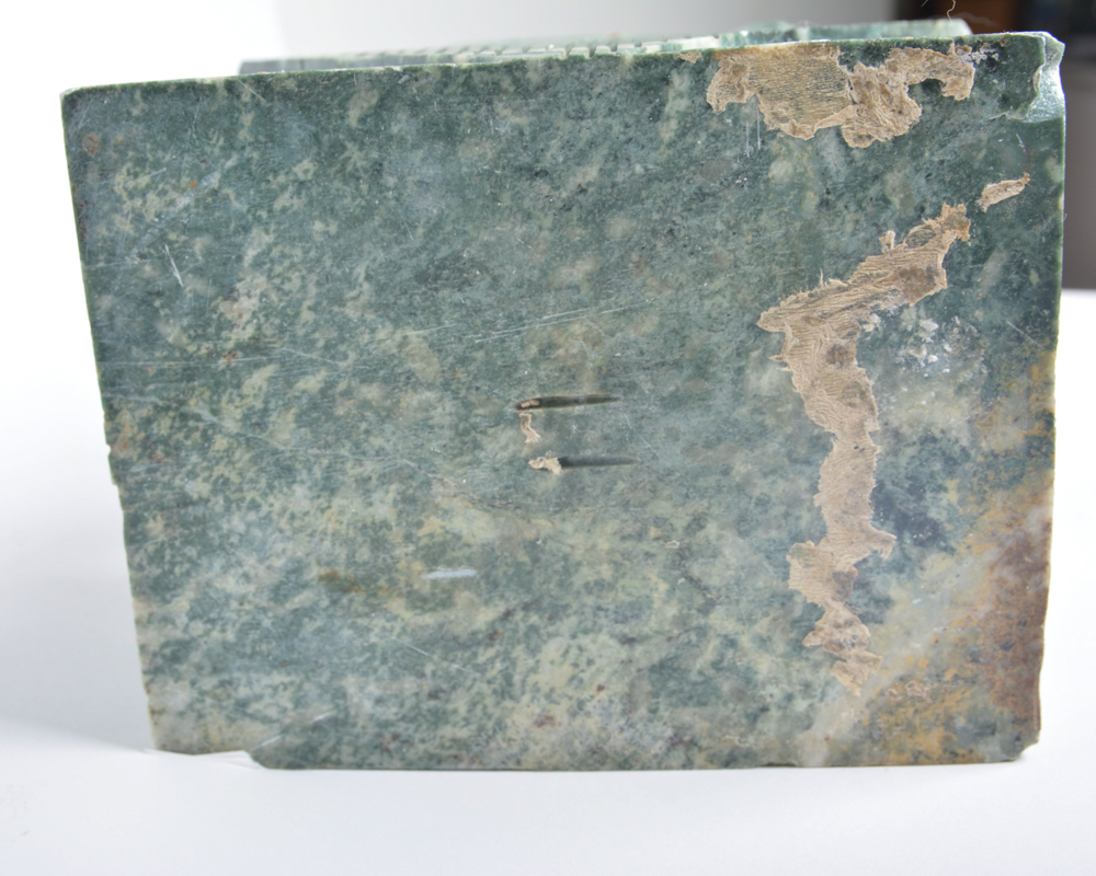 Pair of Carved Soapstone Chinese Guardian Lion Statues