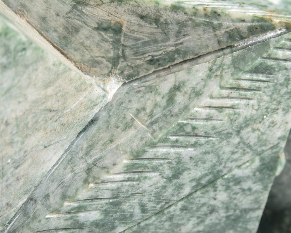 Pair of Carved Soapstone Chinese Guardian Lion Statues