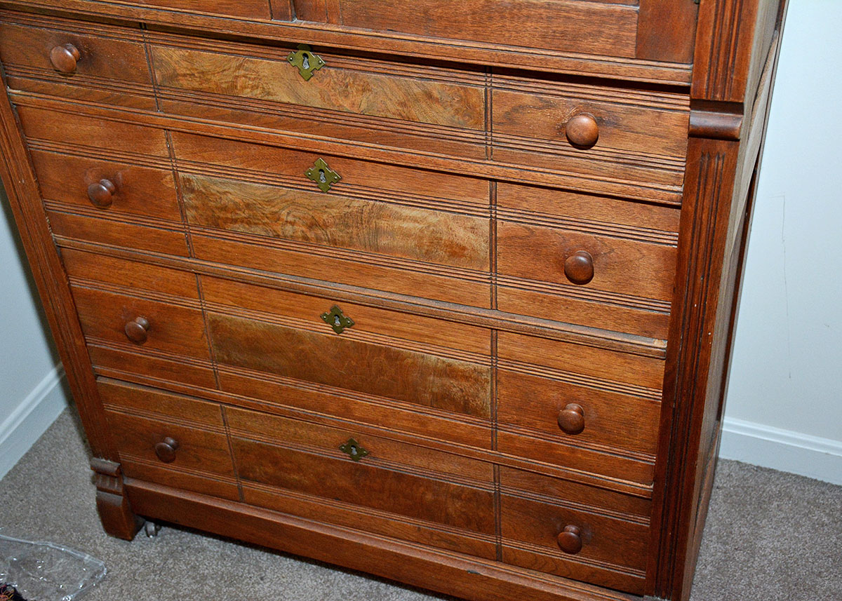 Antique Victorian Mahogany Chest
