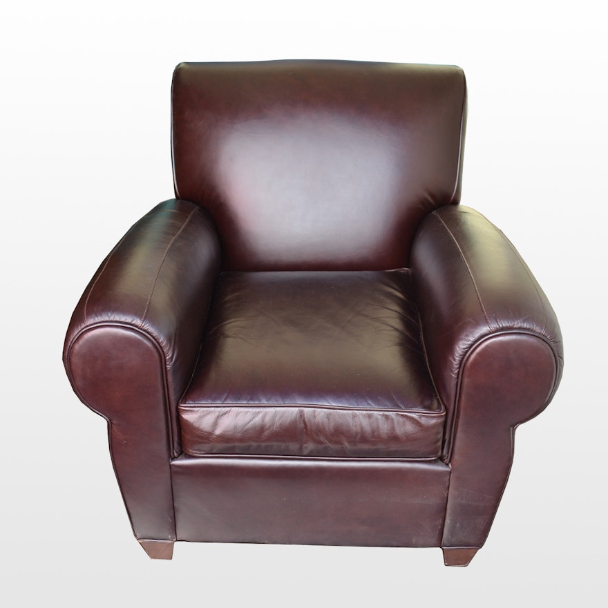 Pottery Barn Leather Club Chair