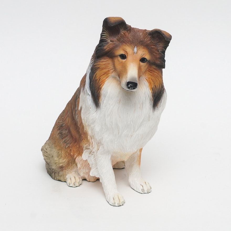 The Danbury Mint "Sheltie" Dog Statue