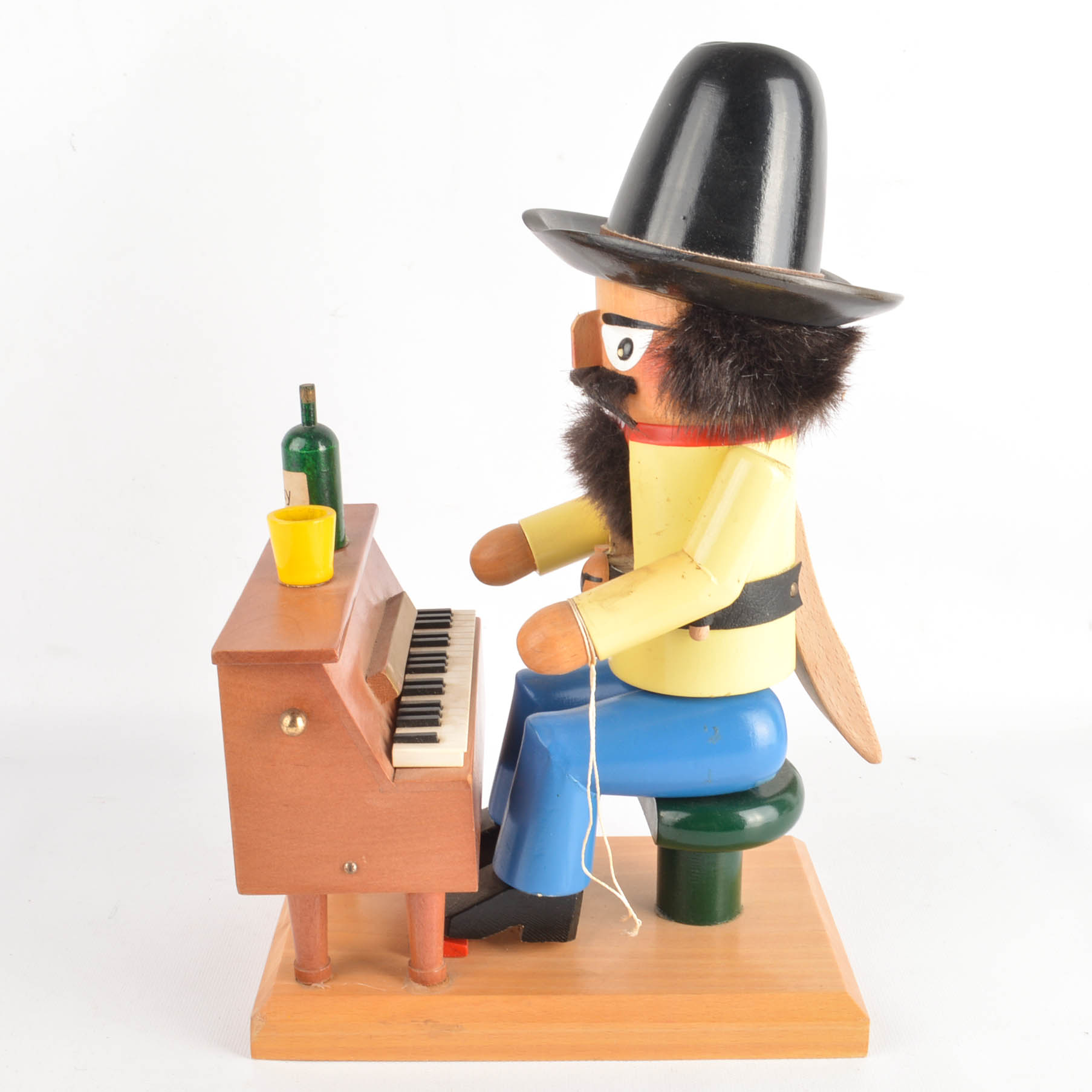Steinbach "Cowboy On Piano" Handmade Musical Nutcracker