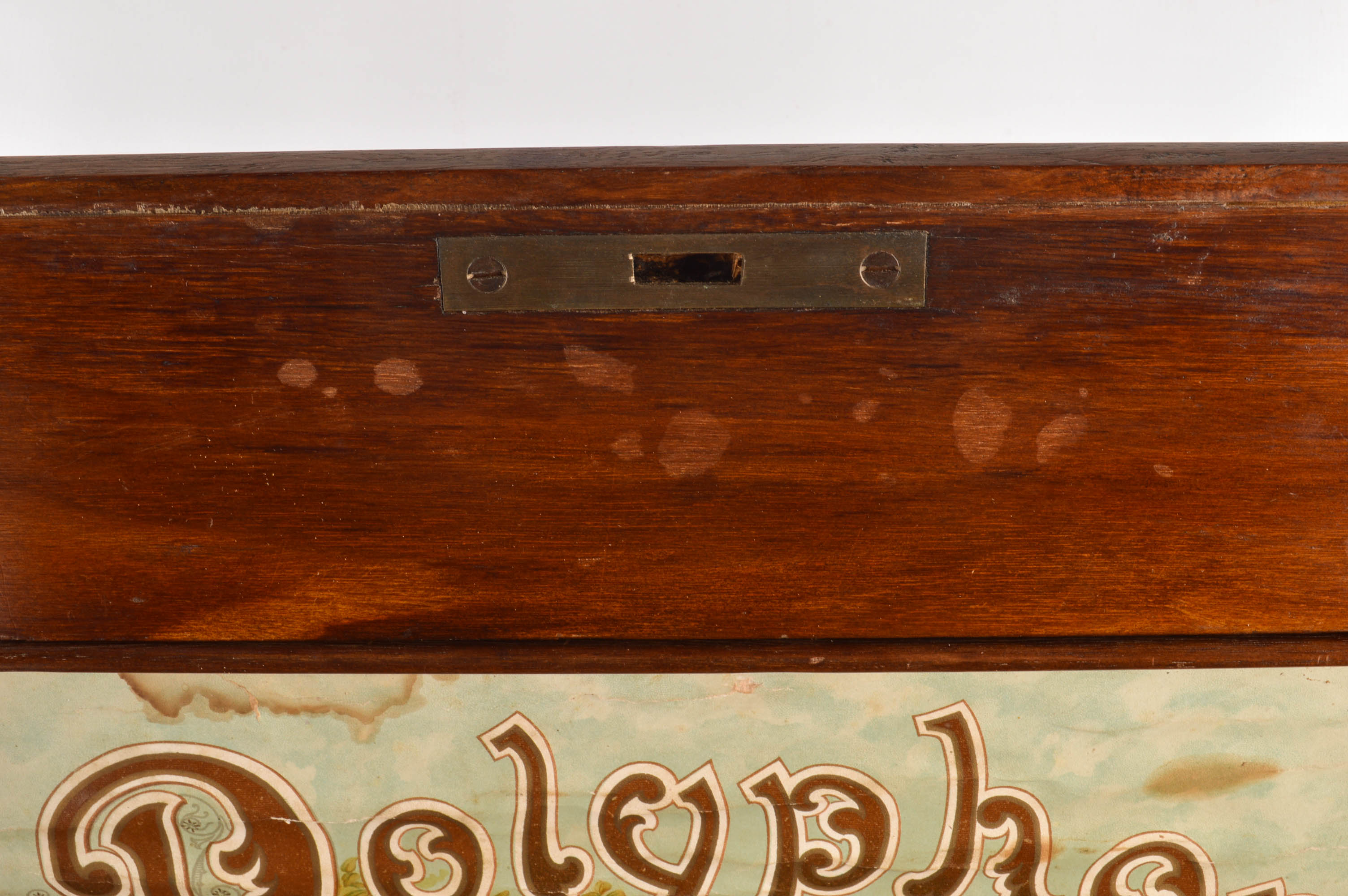 Inlaid Marquetry Box For Polyphon Music Box