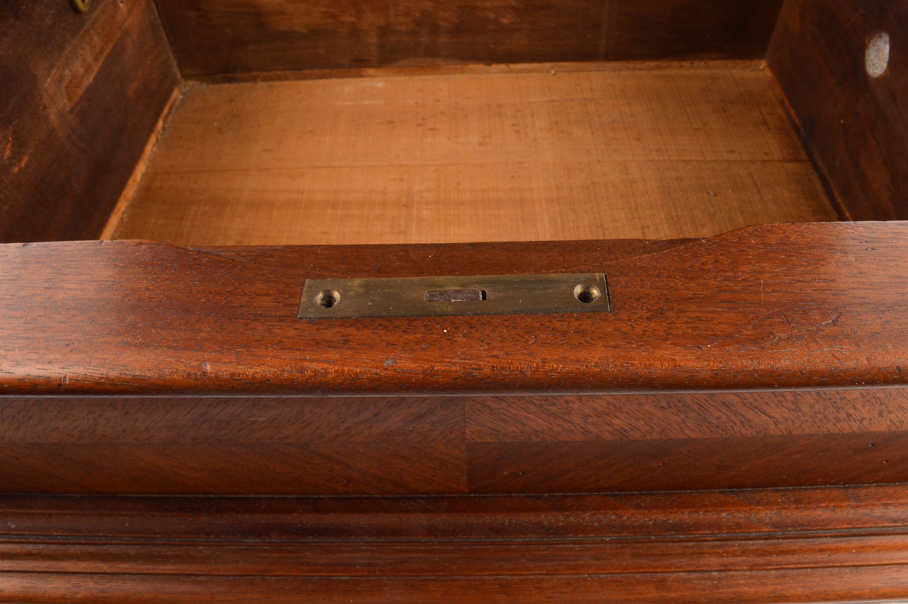 Inlaid Marquetry Box For Polyphon Music Box