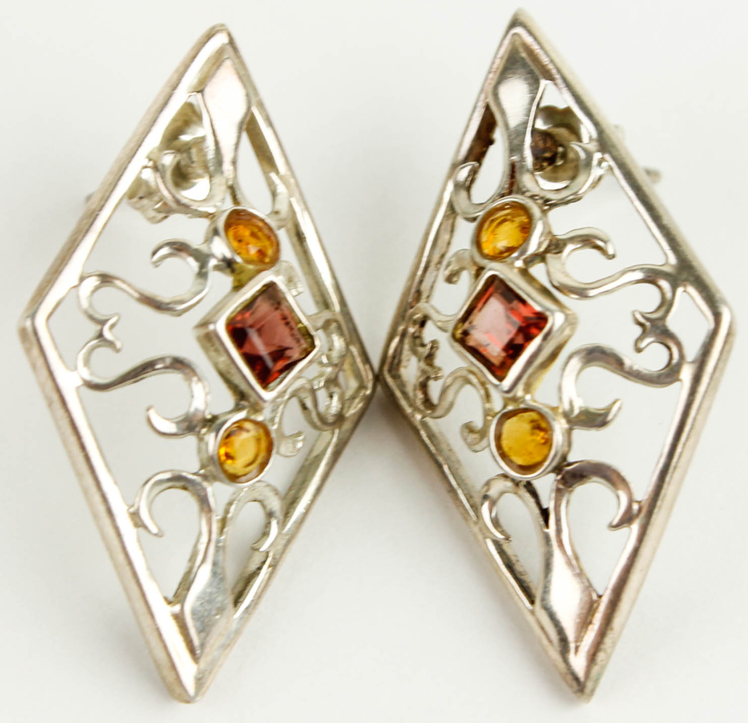 Sterling Silver Earrings and Rings with Stones