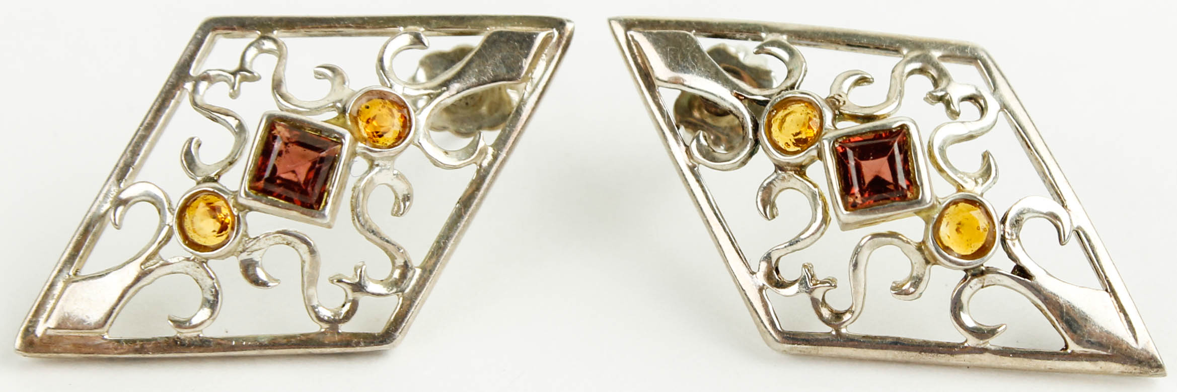 Sterling Silver Earrings and Rings with Stones