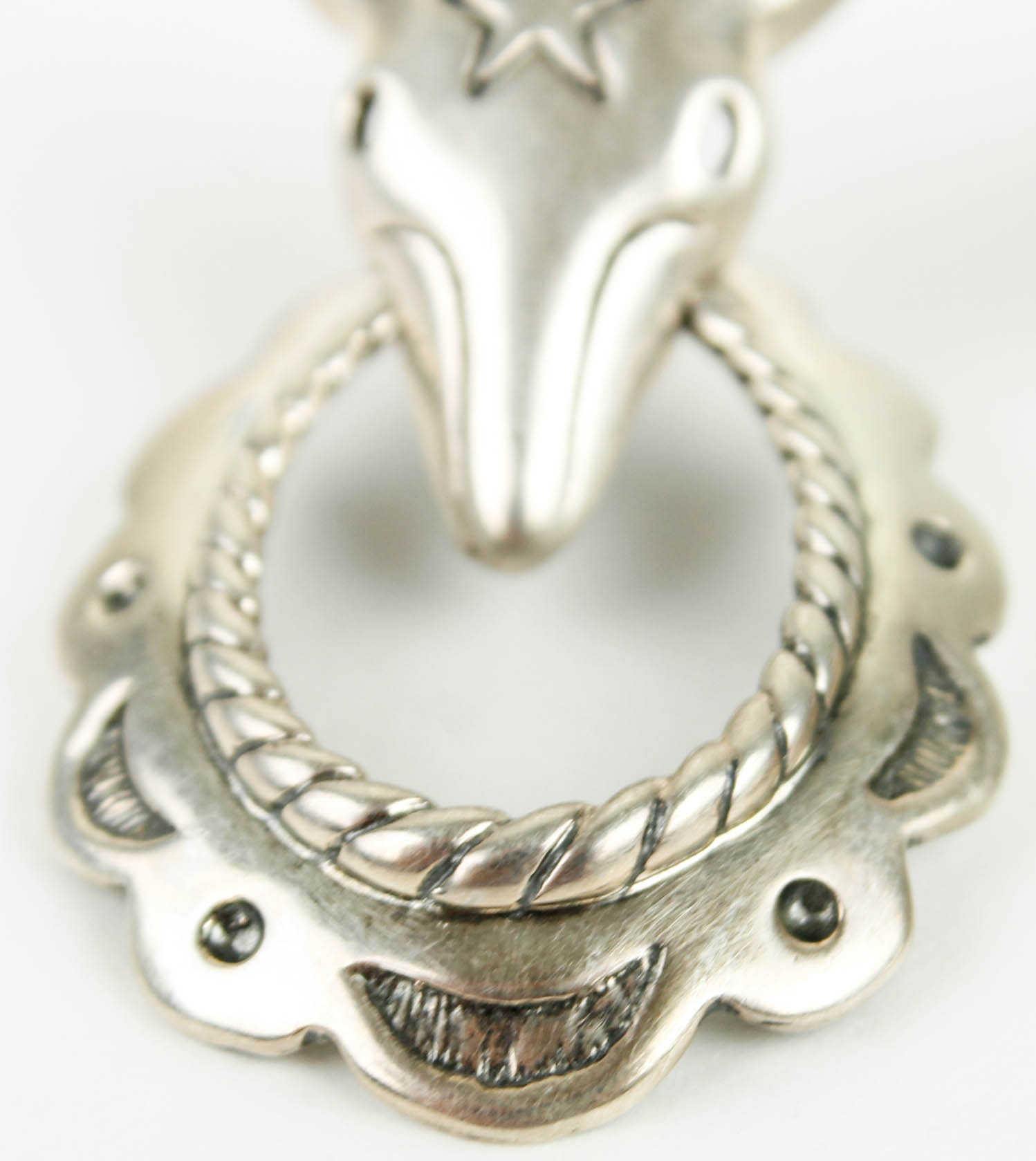 Artisan Sterling Silver Skull Earrings