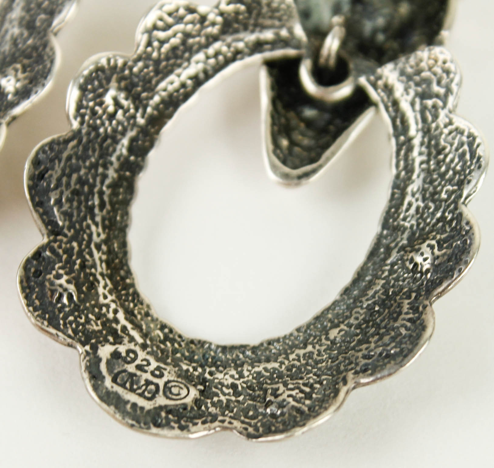 Artisan Sterling Silver Skull Earrings