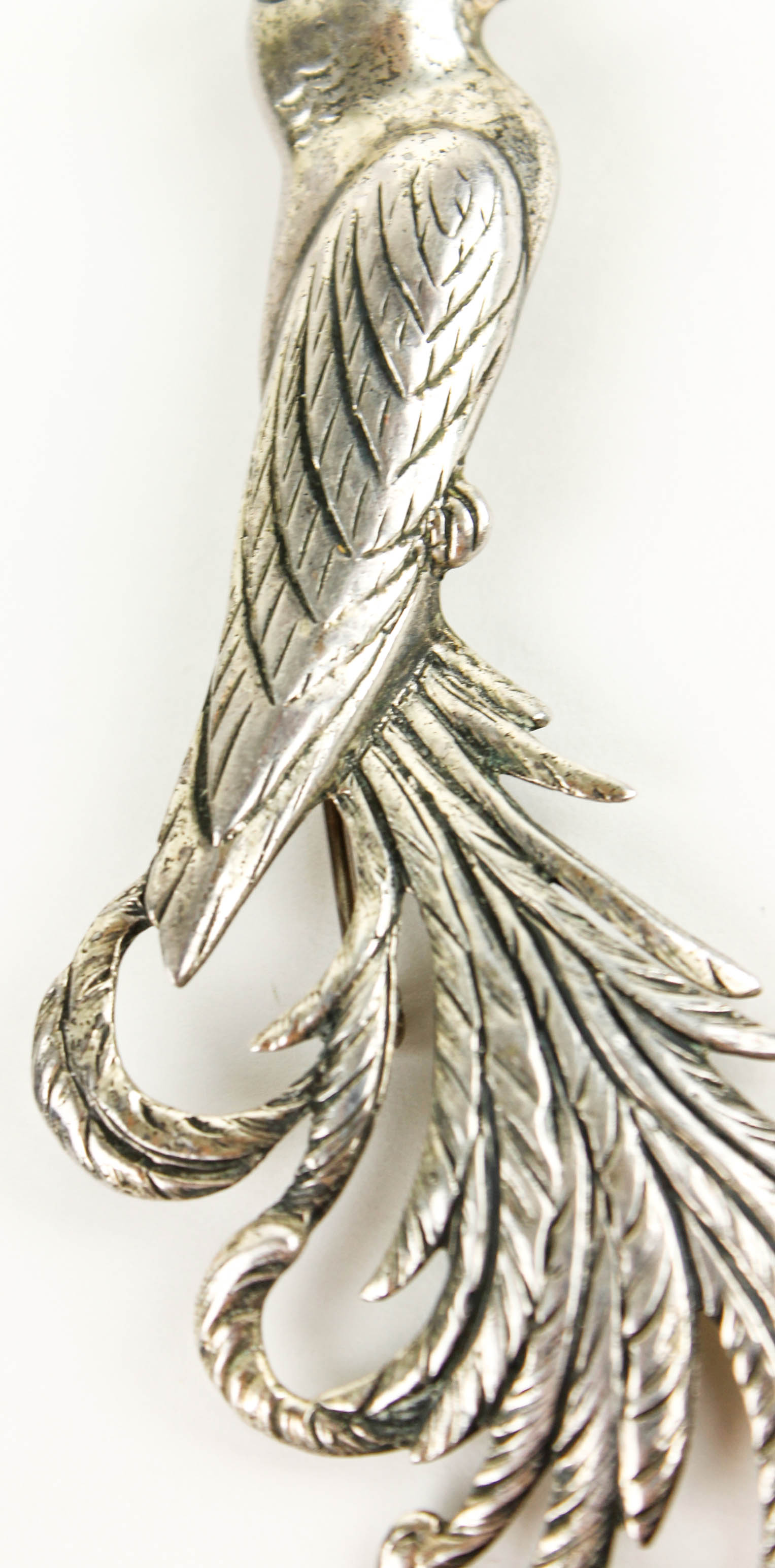 Danecraft Sterling Silver Peacock Pin