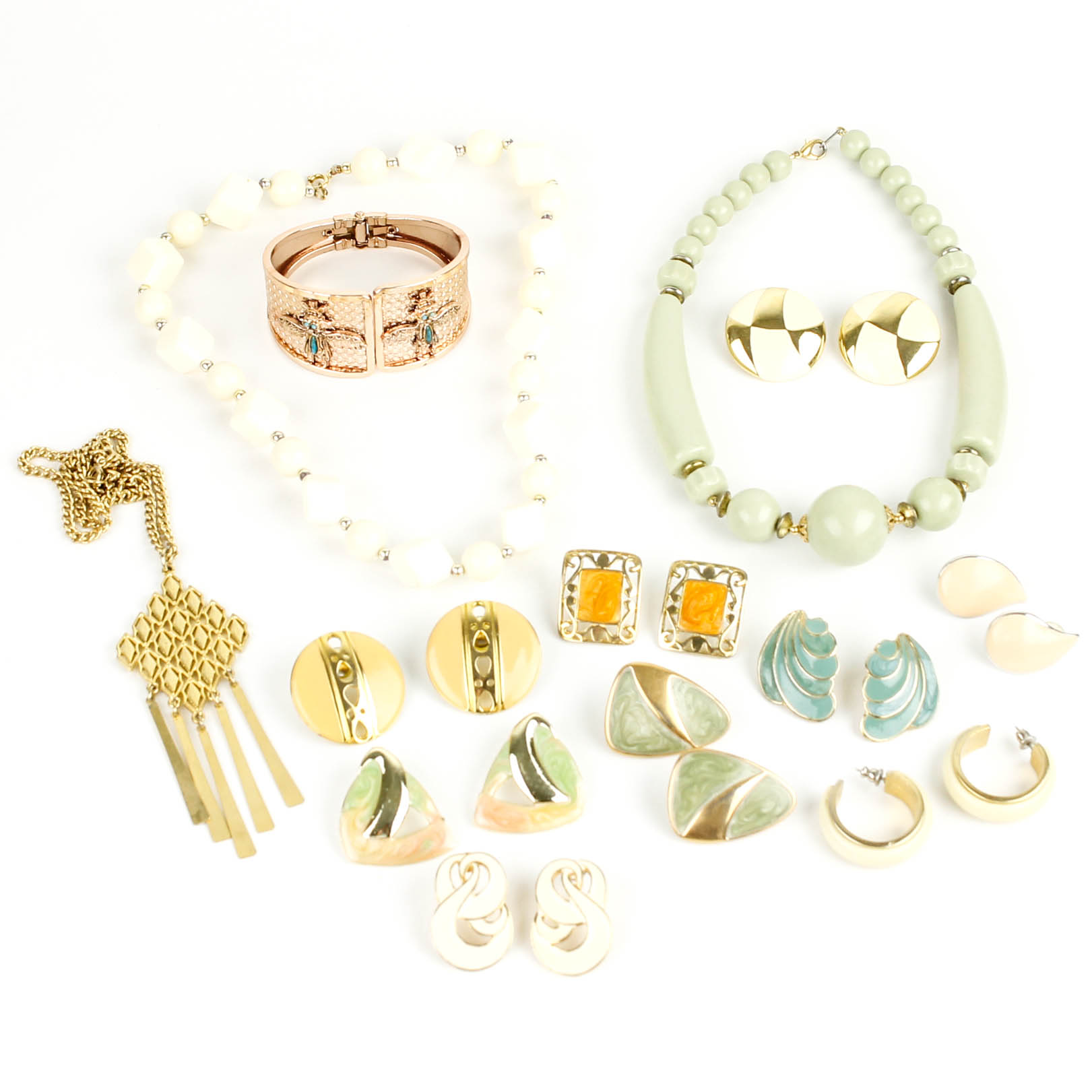 Pastel-Colored Costume Jewelry Collection