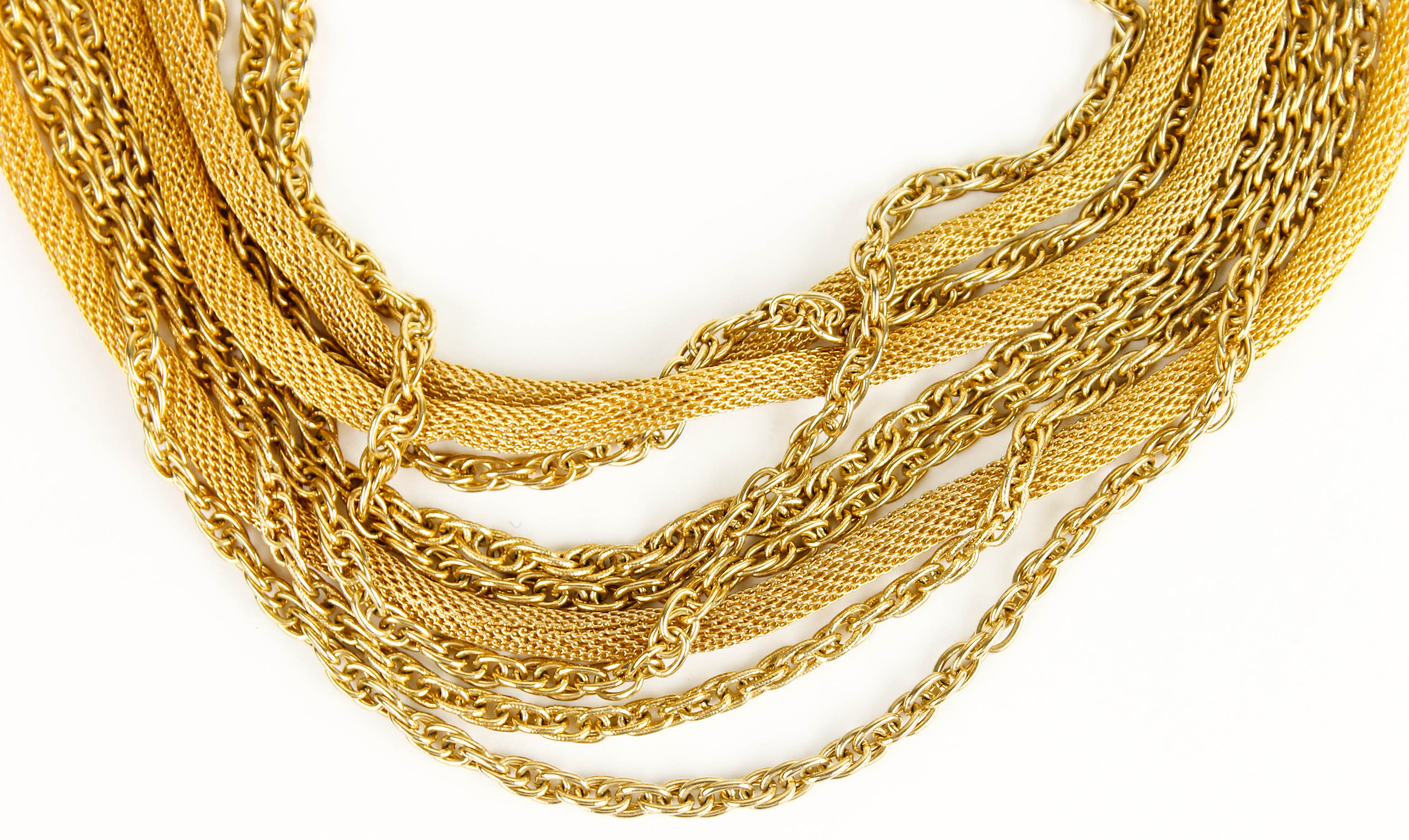 Gold-Tone Costume Necklace Assortment