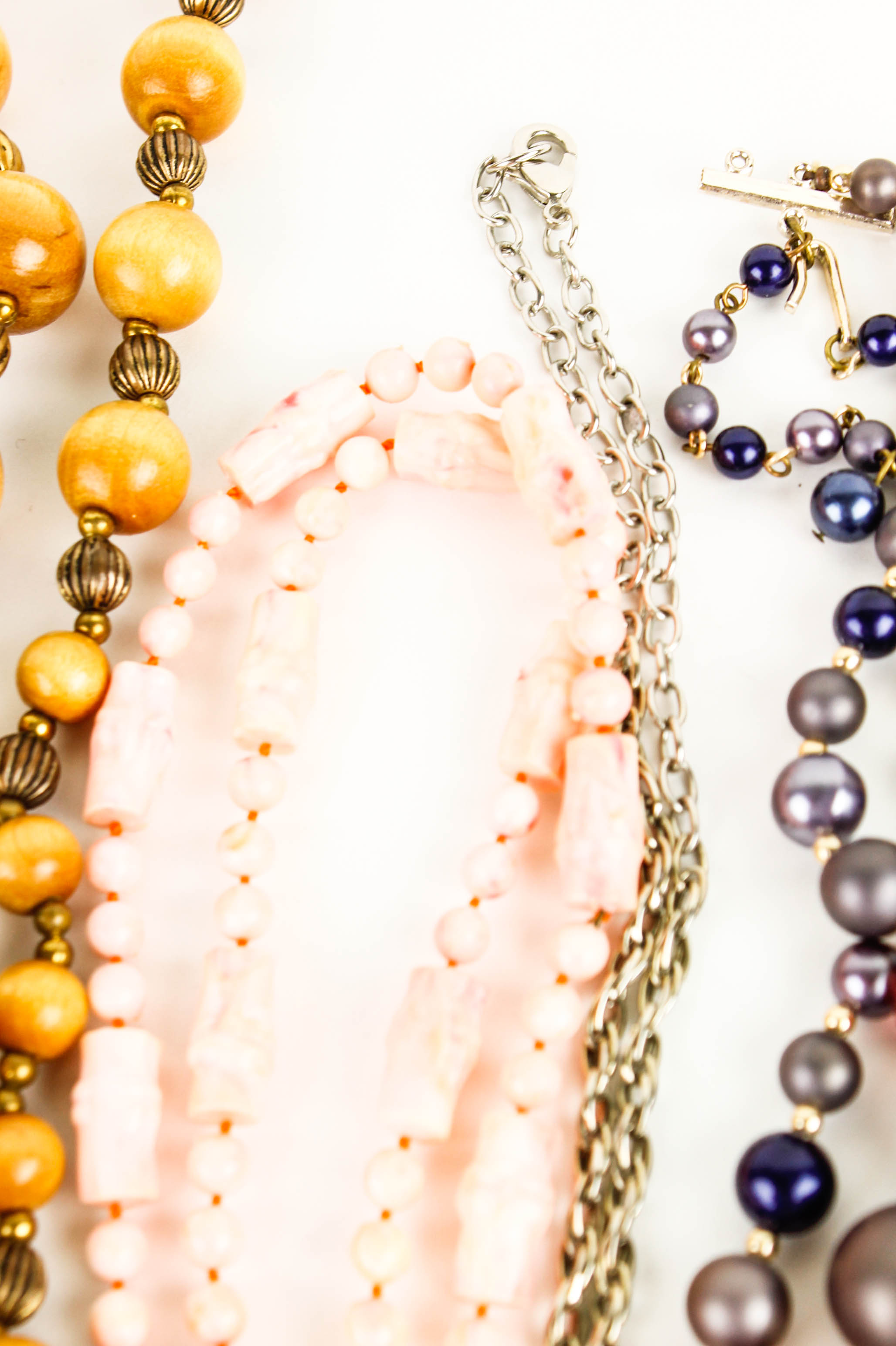 Collection of Colorful Costume Beaded Necklaces