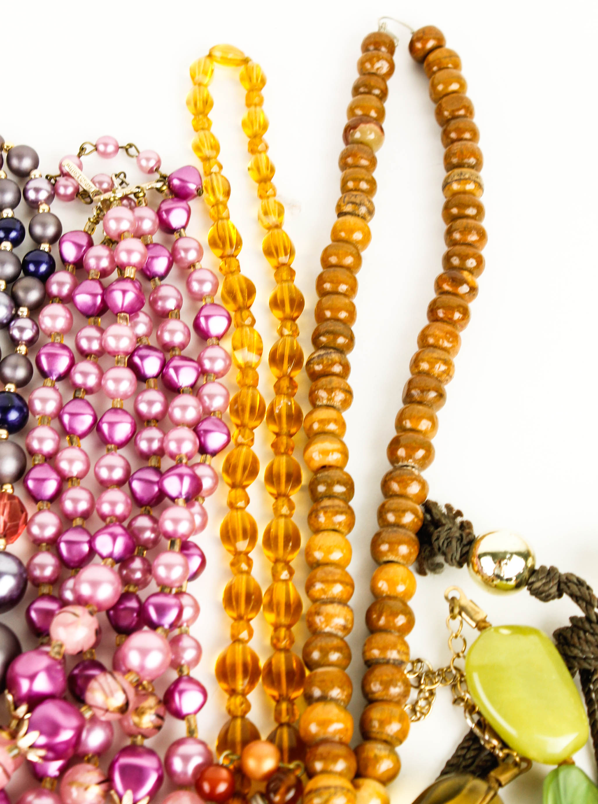 Collection of Colorful Costume Beaded Necklaces