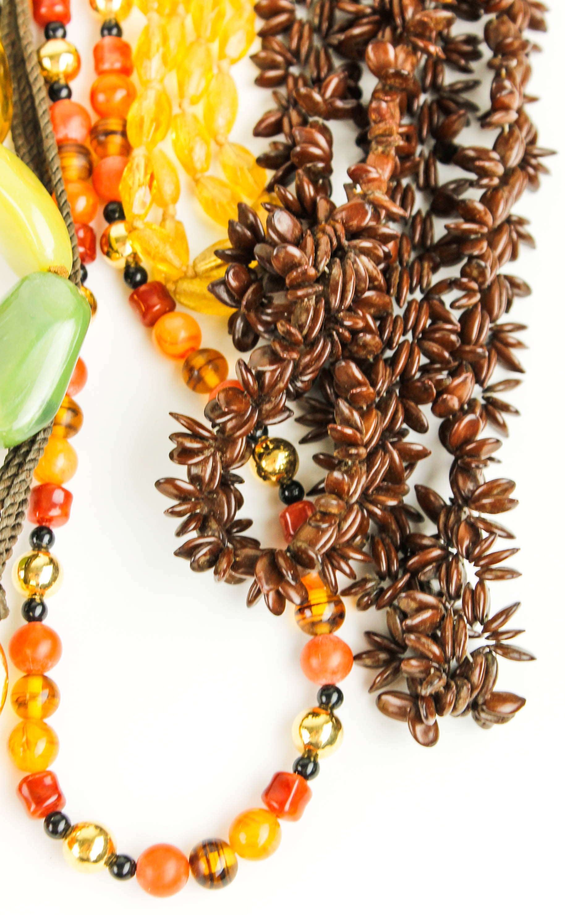 Collection of Colorful Costume Beaded Necklaces