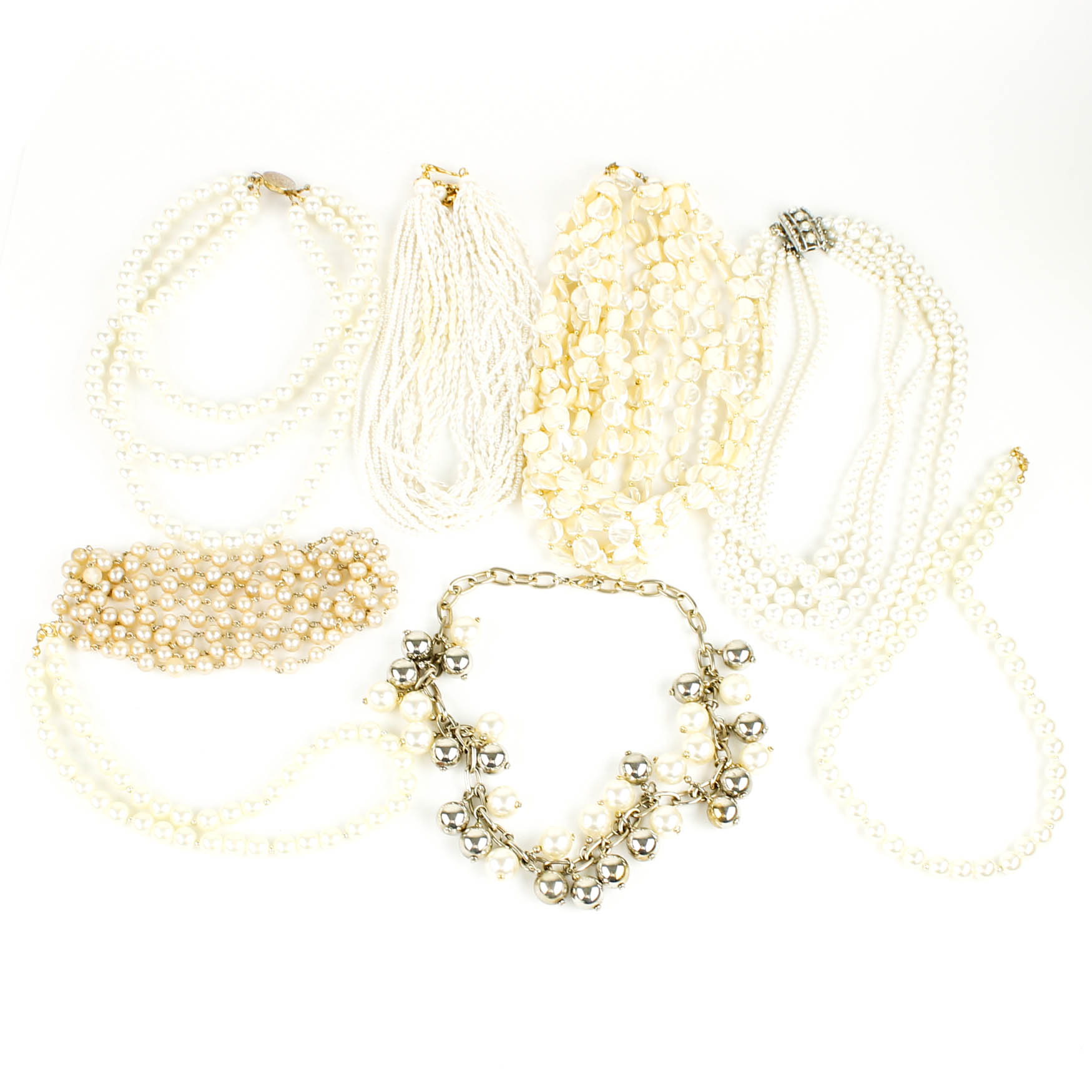 Faux Pearl Costume Necklace Collection