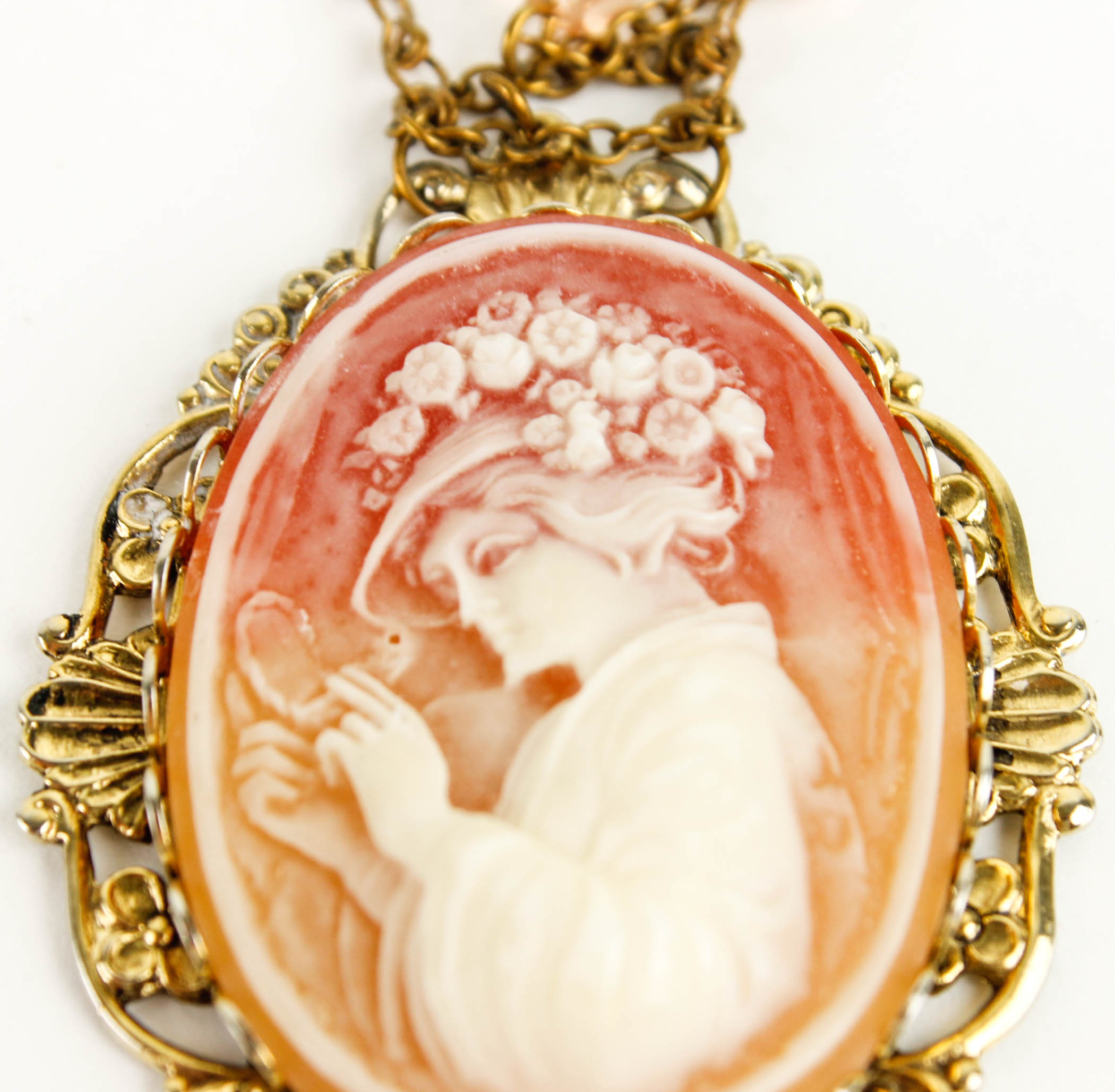 Collection of Cameo Costume Jewelry