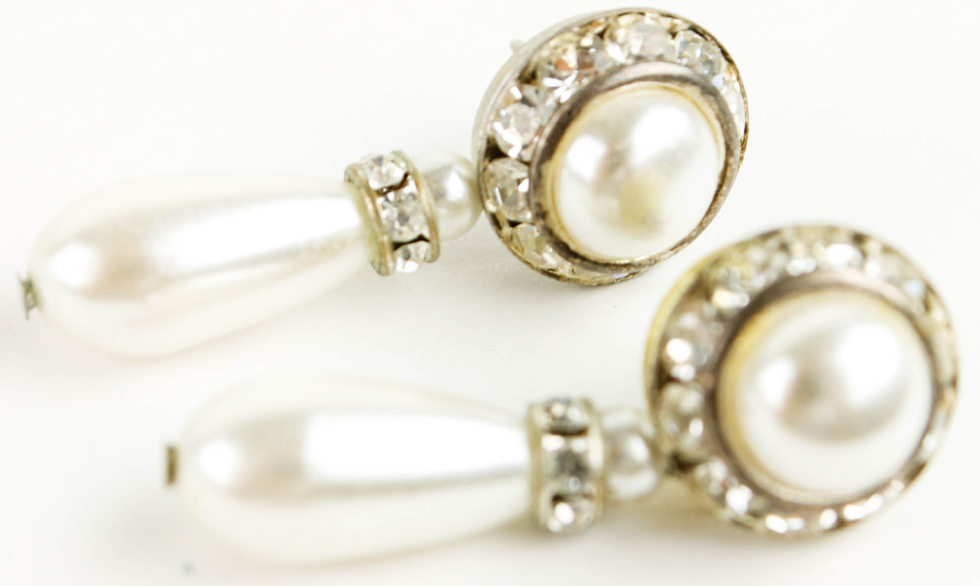 Variety of Silver Tone Costume Jewelry with Stones