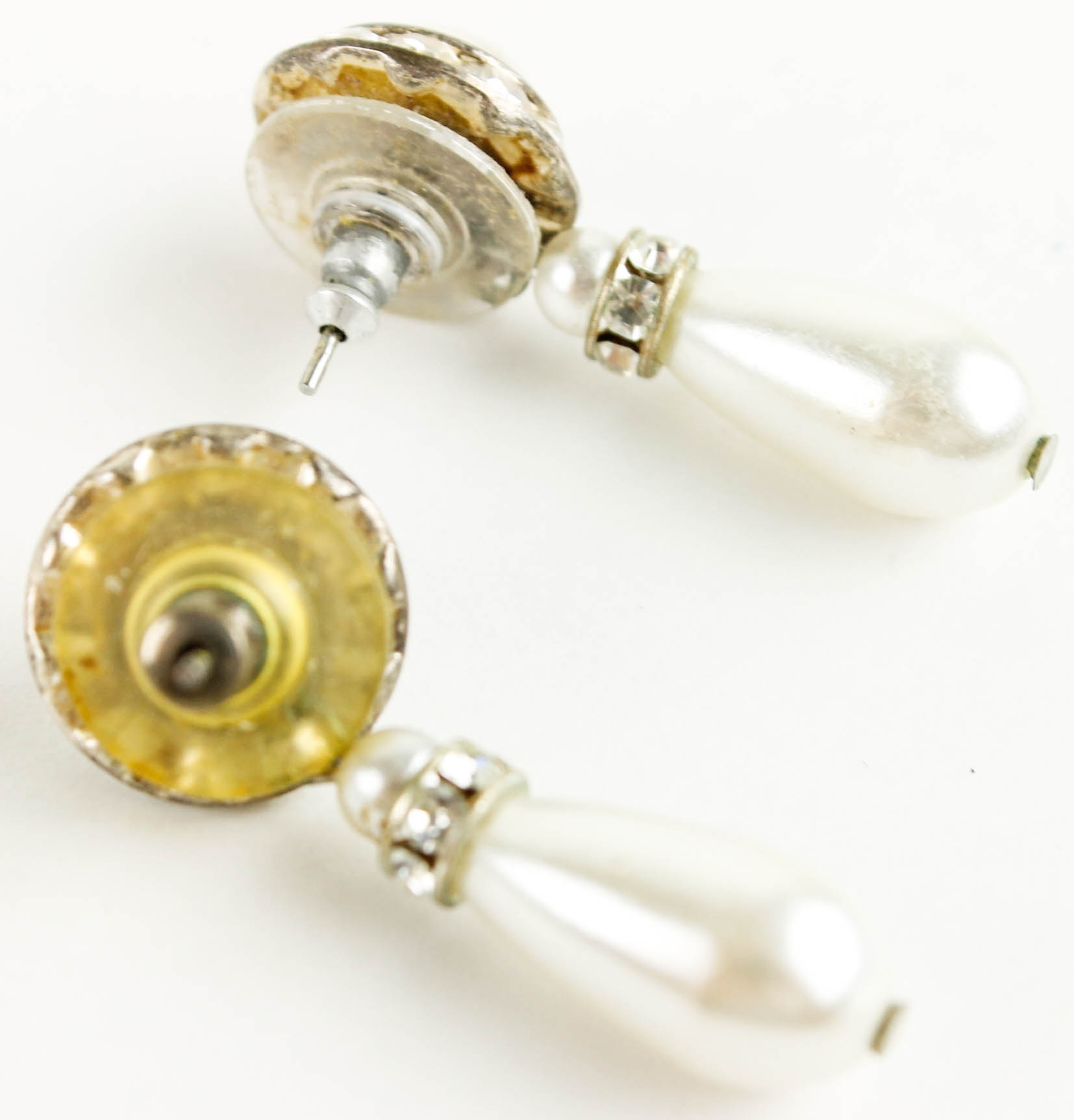 Variety of Silver Tone Costume Jewelry with Stones