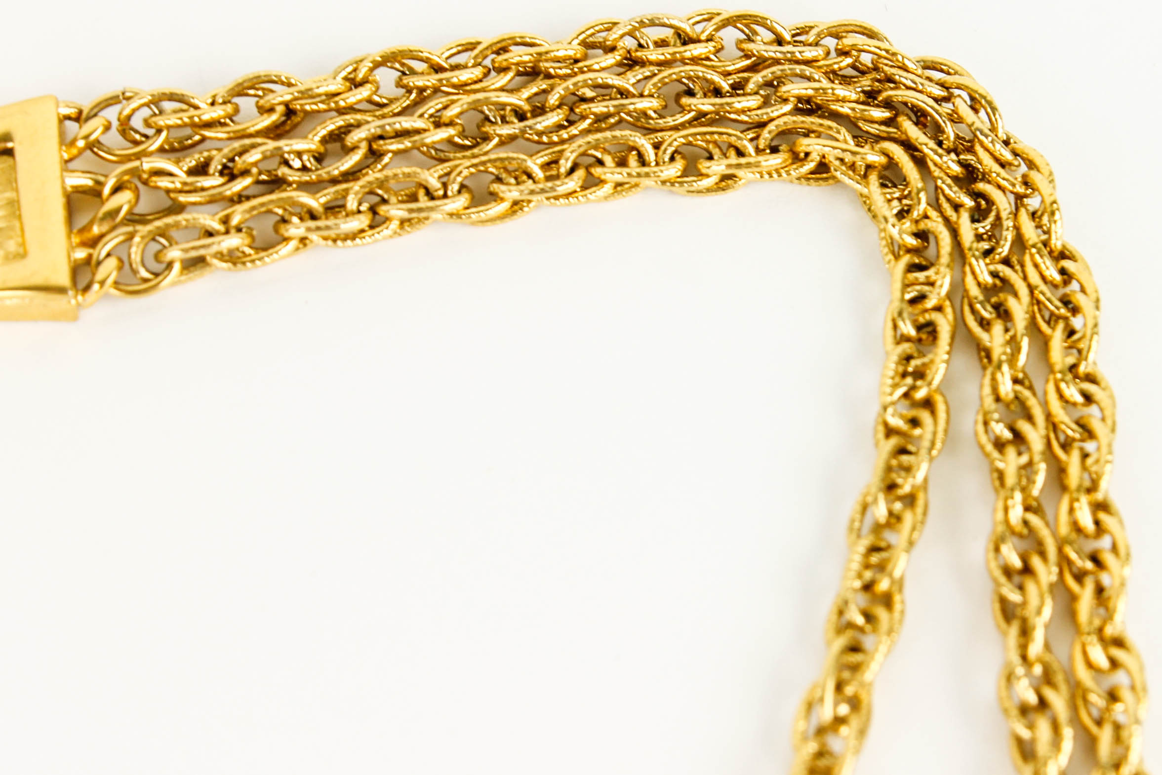 Trifari Gold and Black Costume Necklace