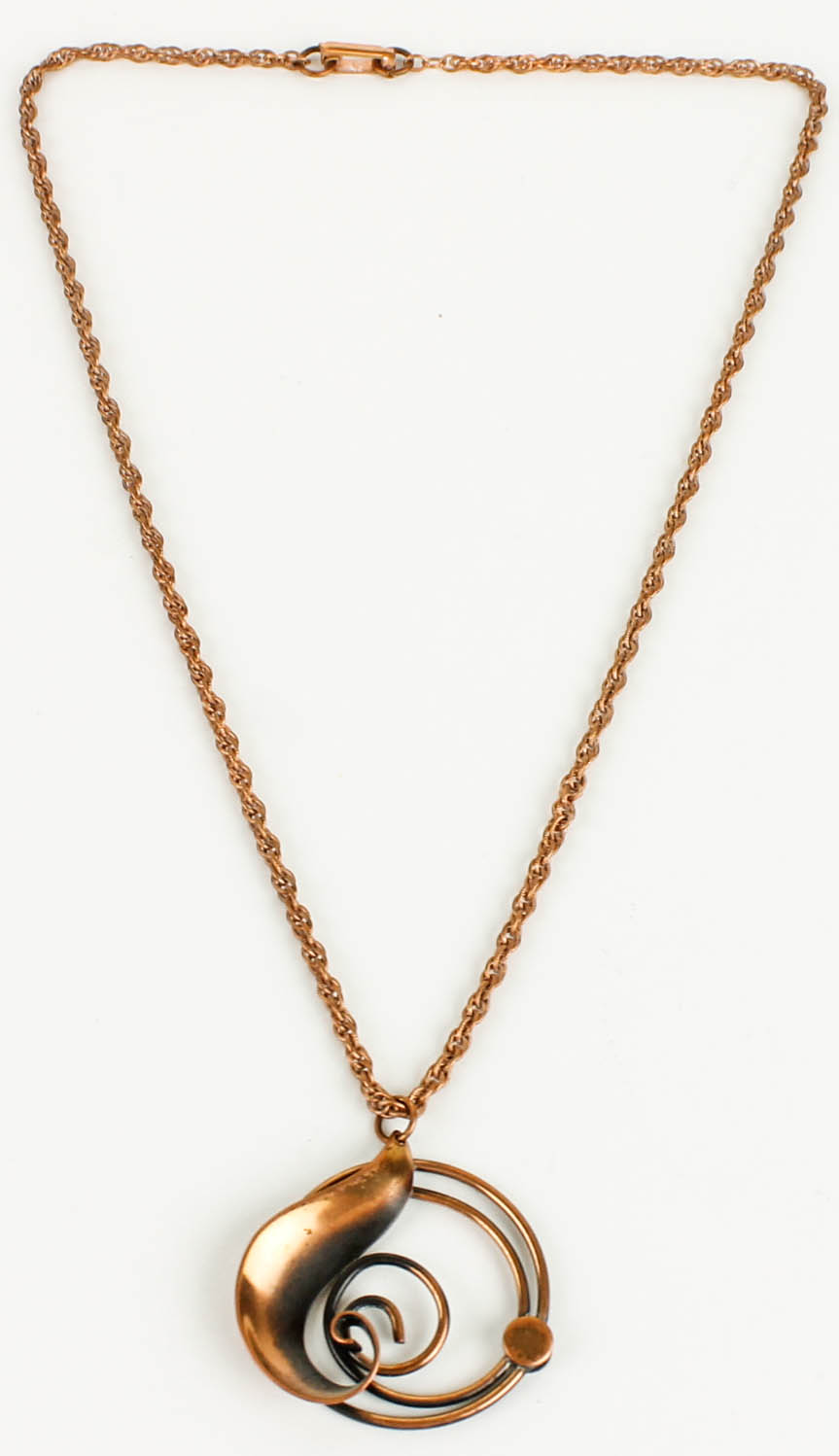 Vintage Copper Necklace and Pendant by Bell