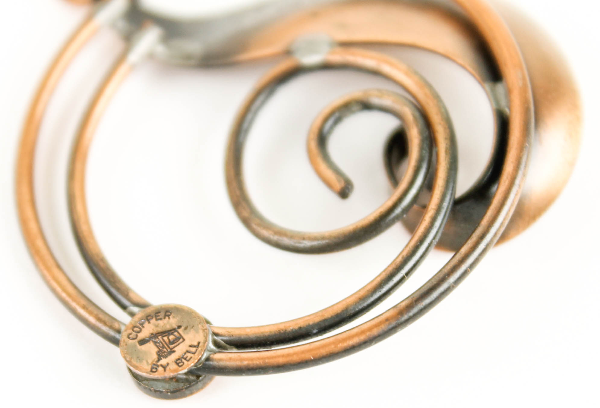 Vintage Copper Necklace and Pendant by Bell