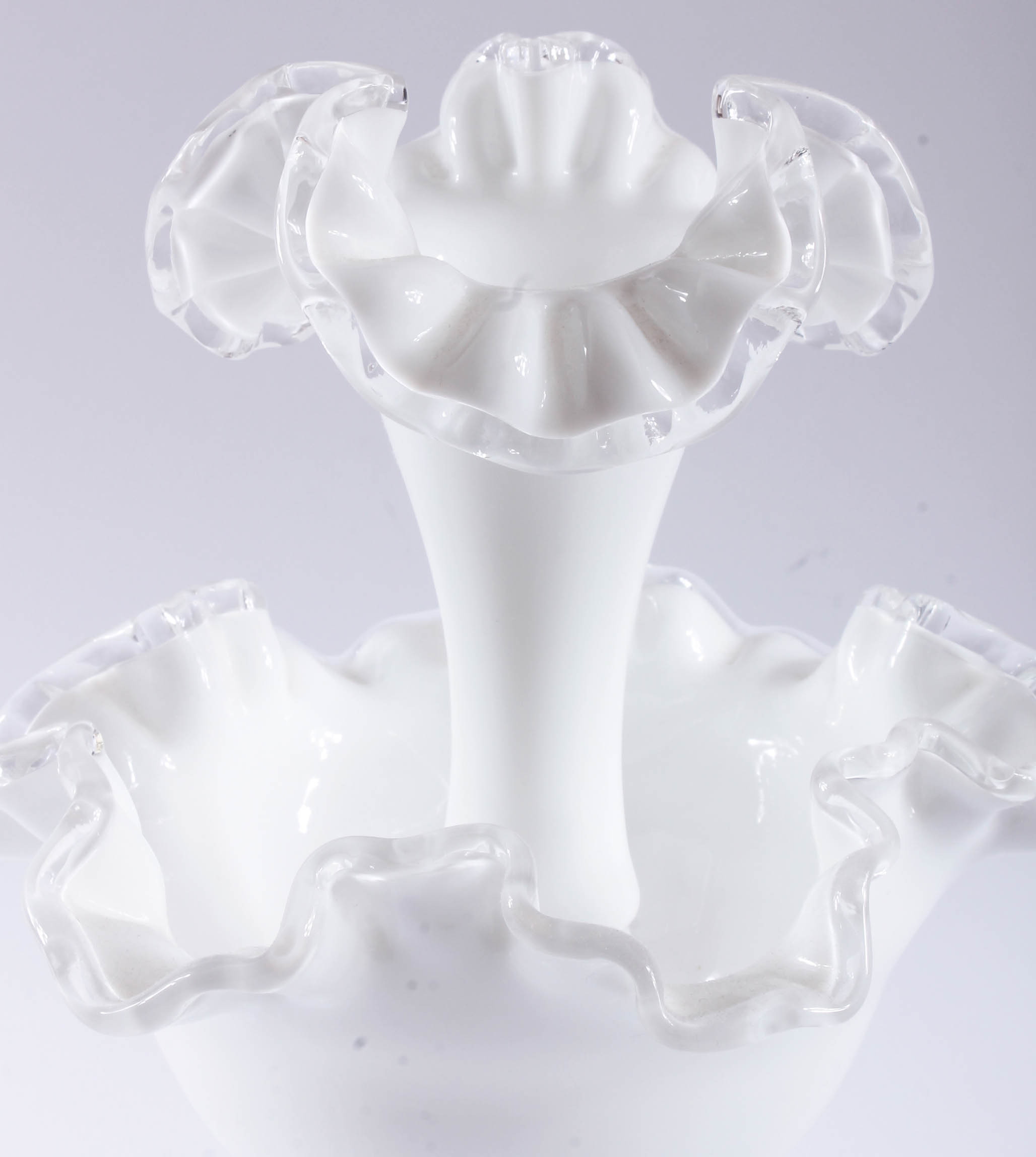 Fenton "Silver Cresent"  Epergne