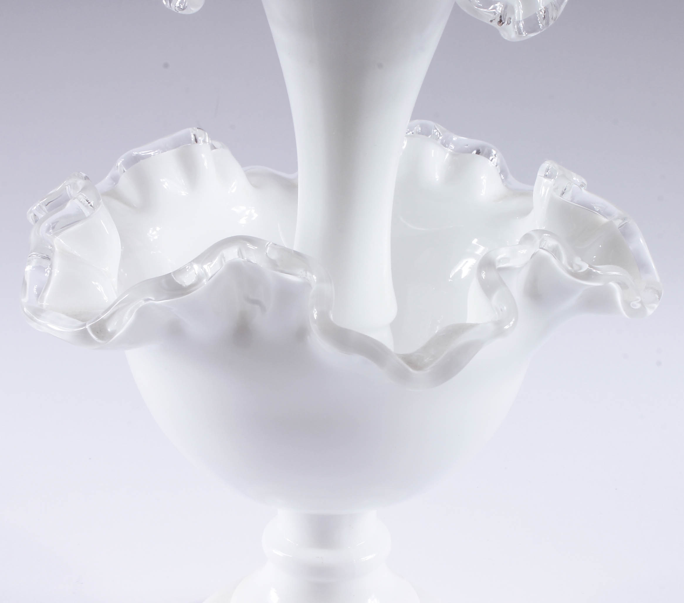 Fenton "Silver Cresent"  Epergne