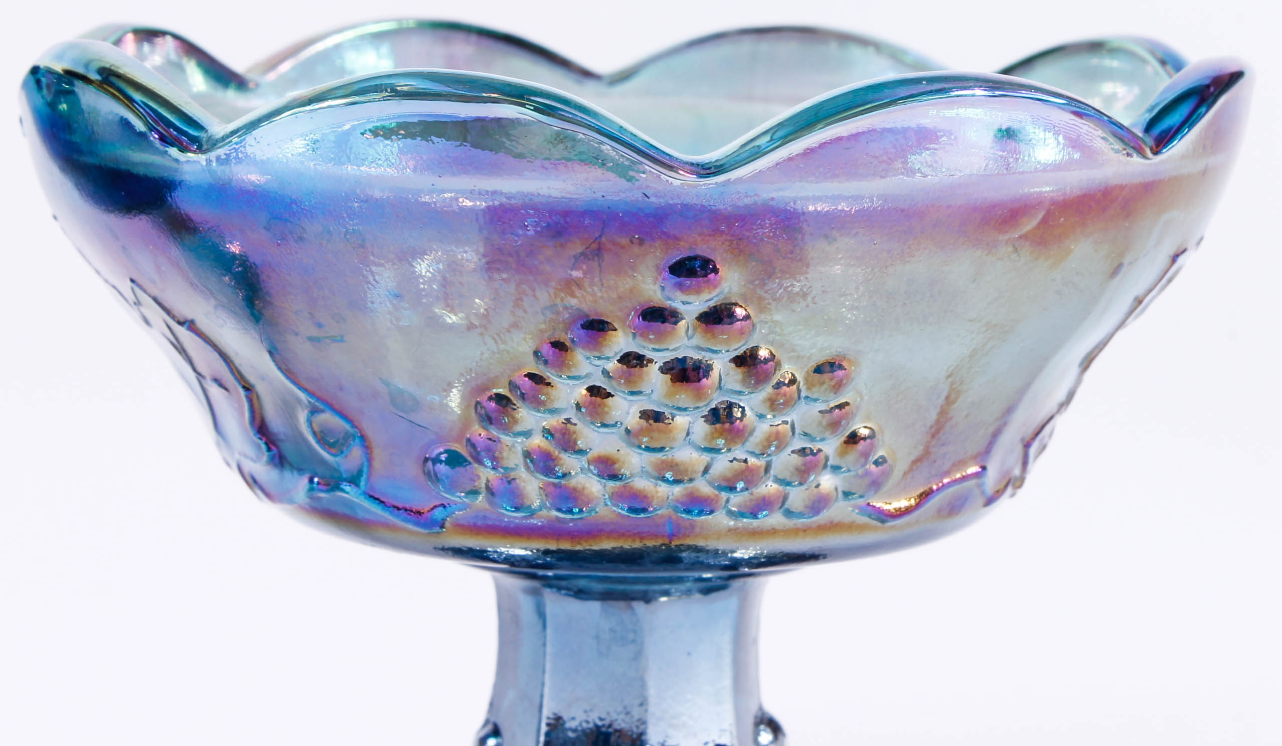 Carnival Glass Candle Holders