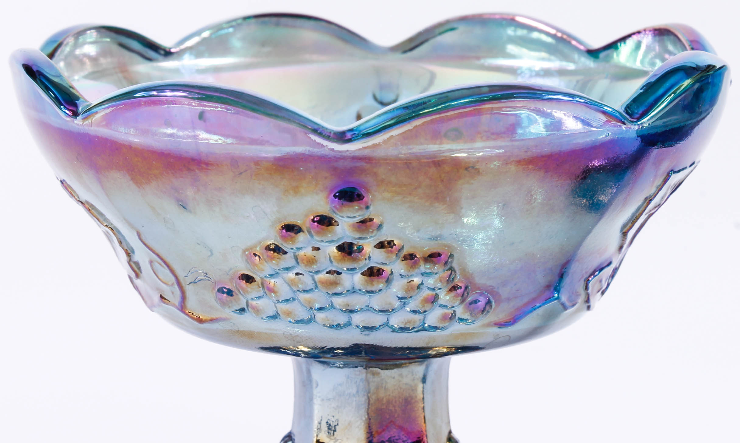 Carnival Glass Candle Holders