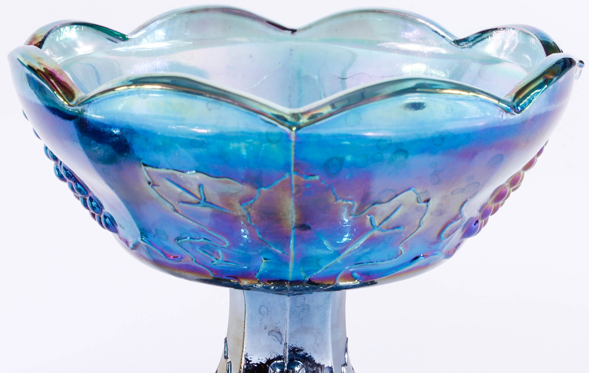 Carnival Glass Candle Holders