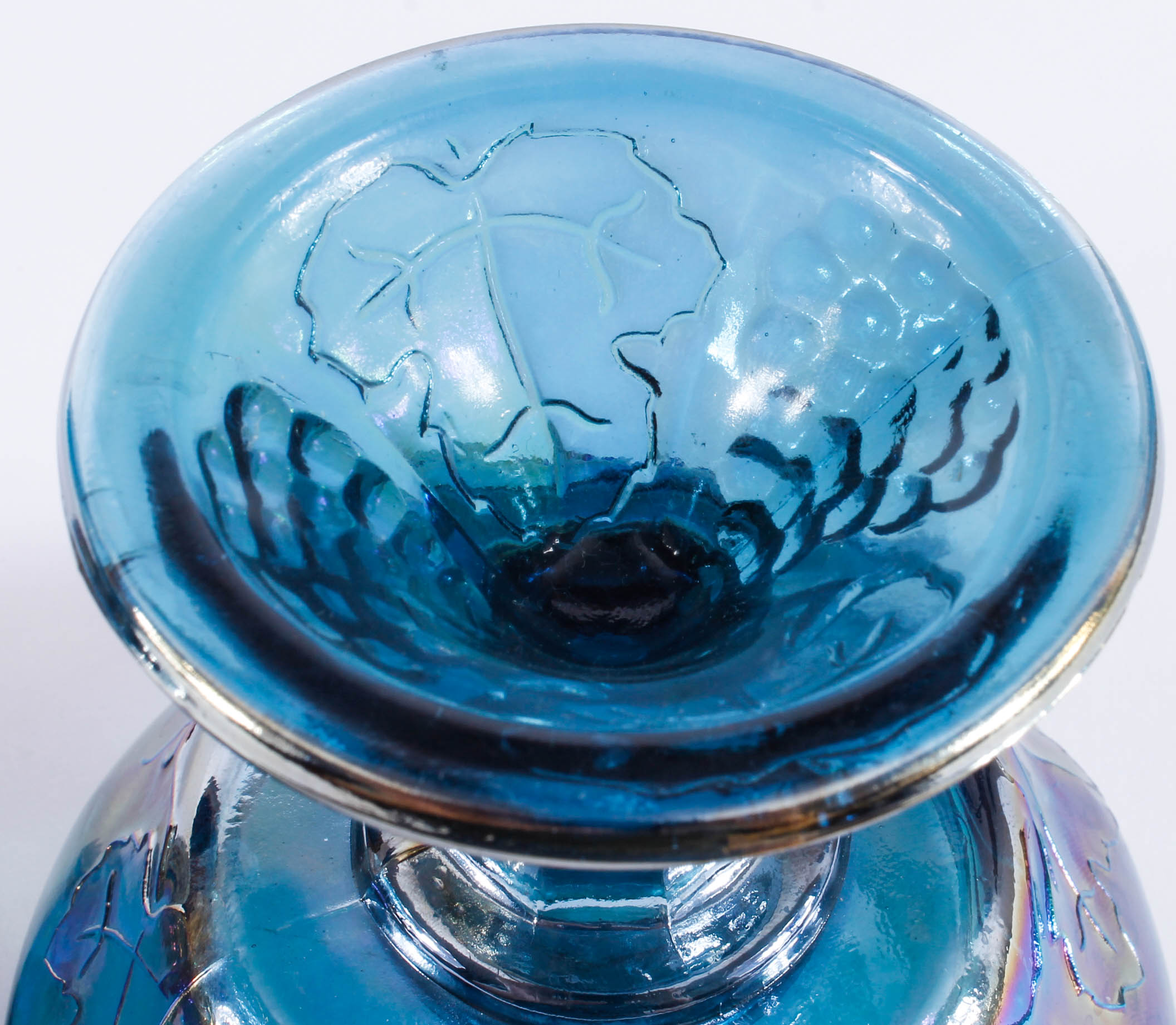 Carnival Glass Candle Holders