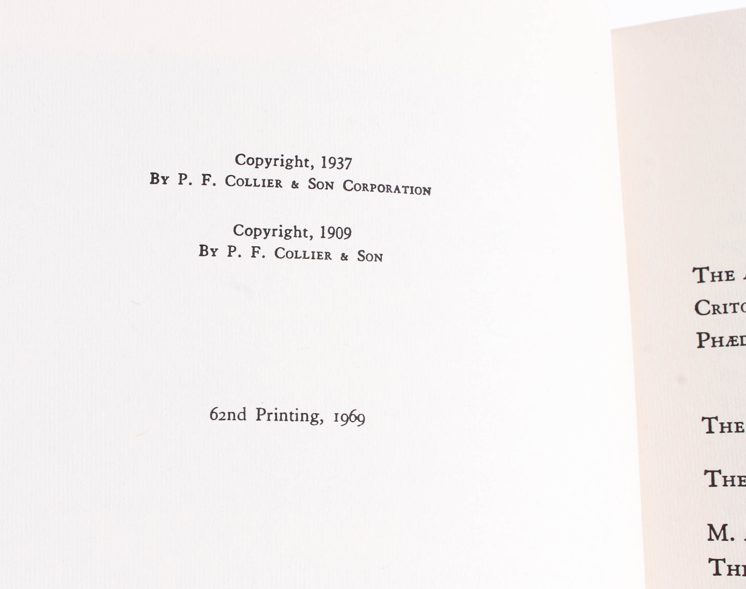 1969 "The Harvard Classics" Collection