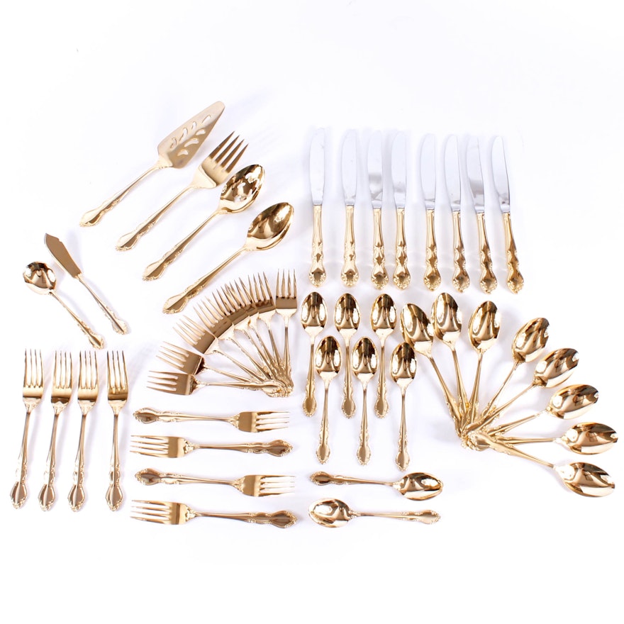 Towle "Golden Baroness" Gold-Plated Flatware