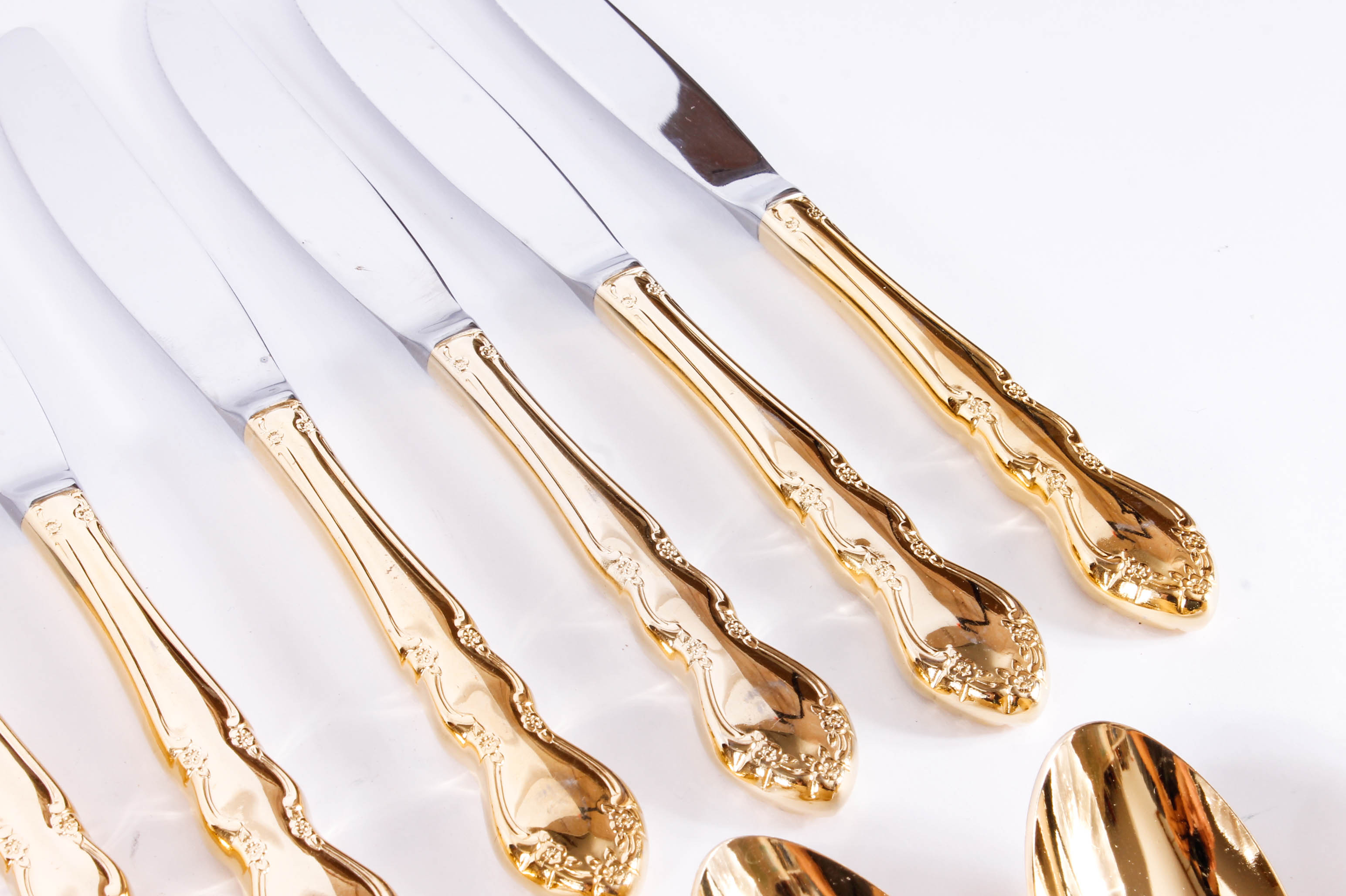 Towle "Golden Baroness" Gold-Plated Flatware