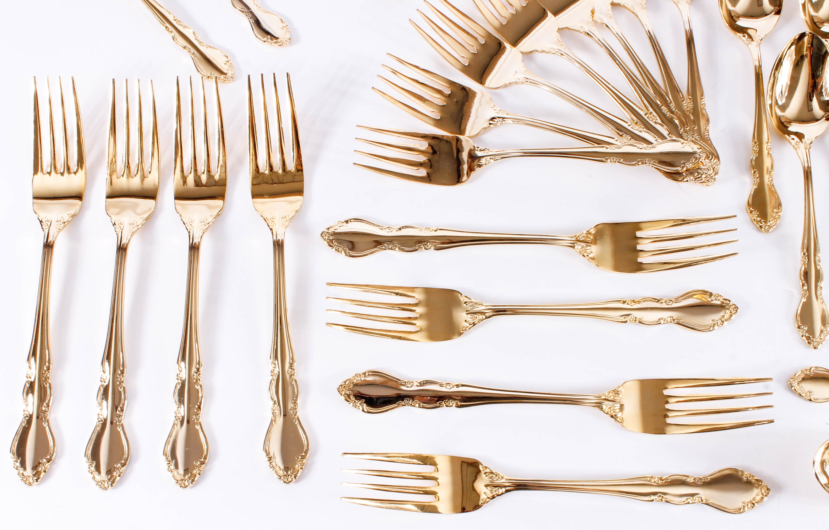 Towle "Golden Baroness" Gold-Plated Flatware