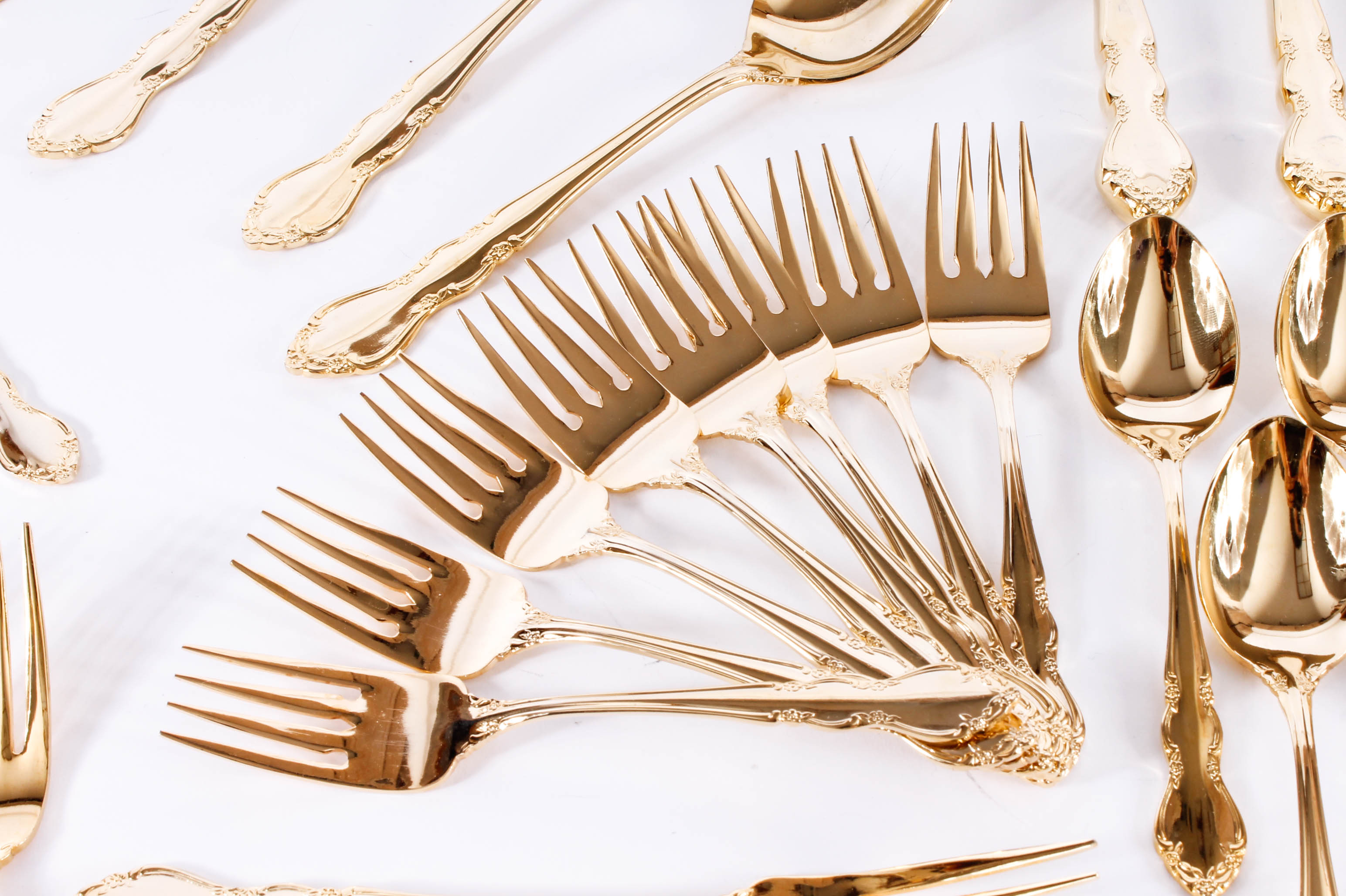 Towle "Golden Baroness" Gold-Plated Flatware