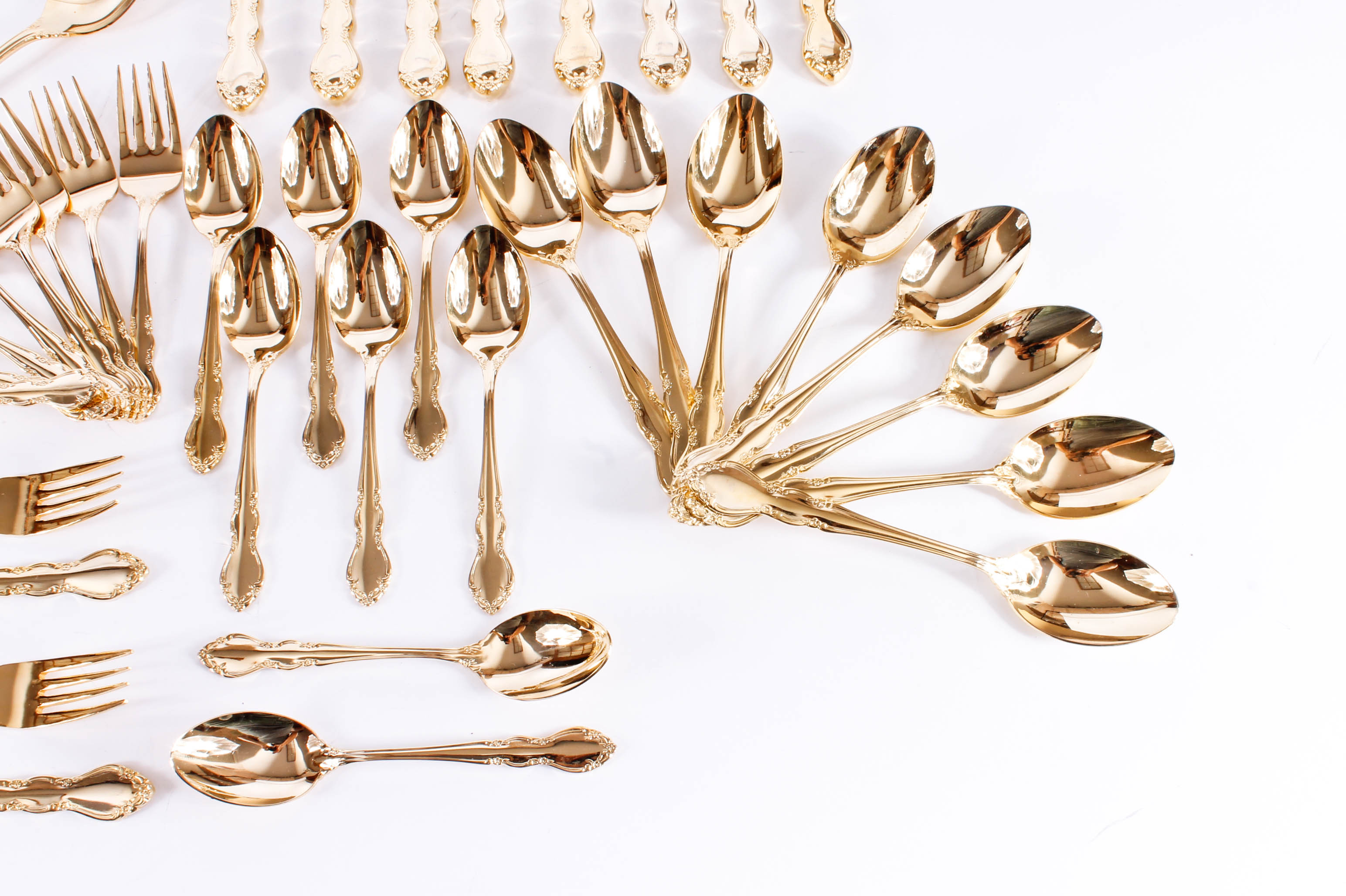 Towle "Golden Baroness" Gold-Plated Flatware