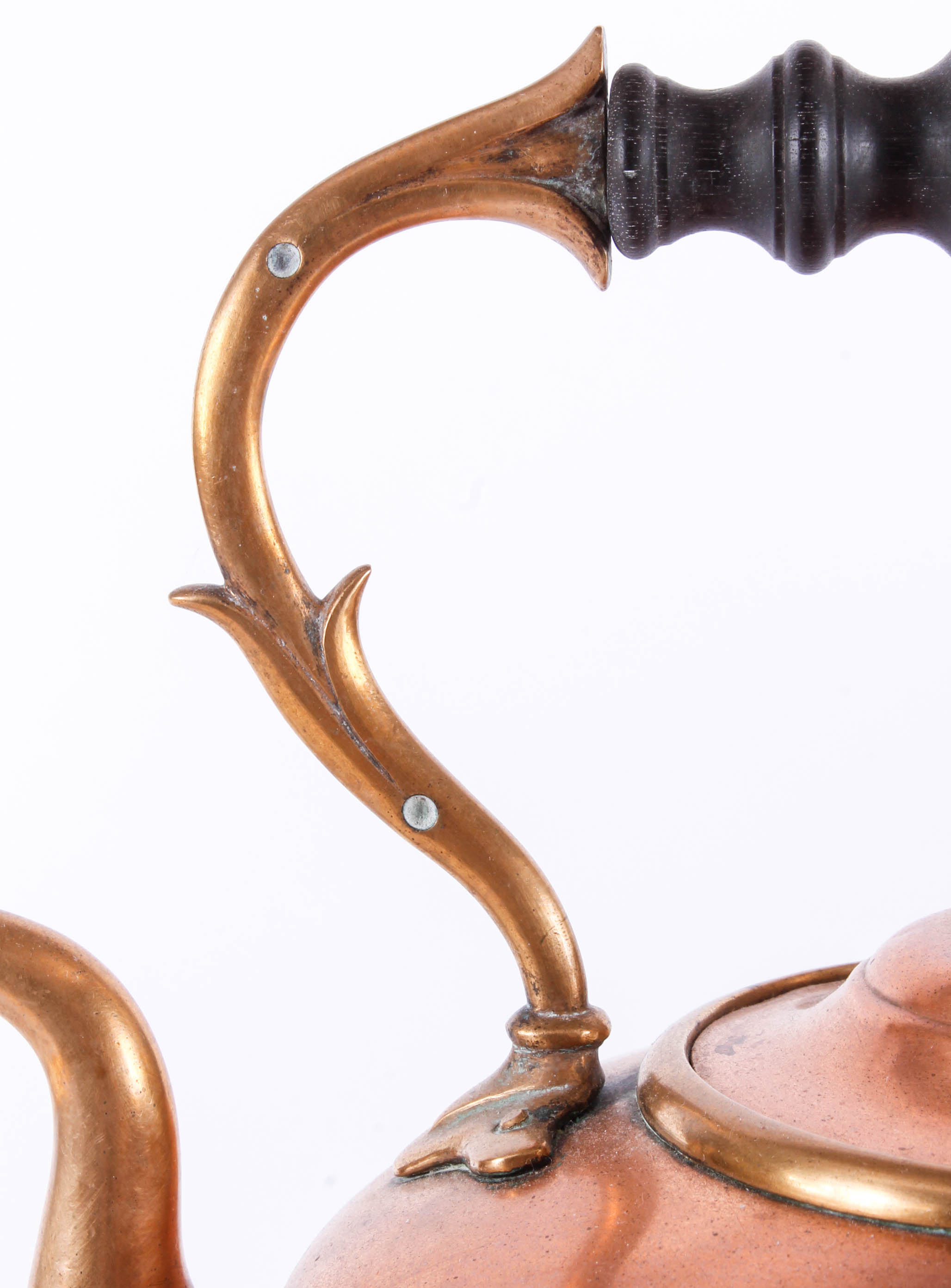 Vintage Copper Kettle with Warming Stand