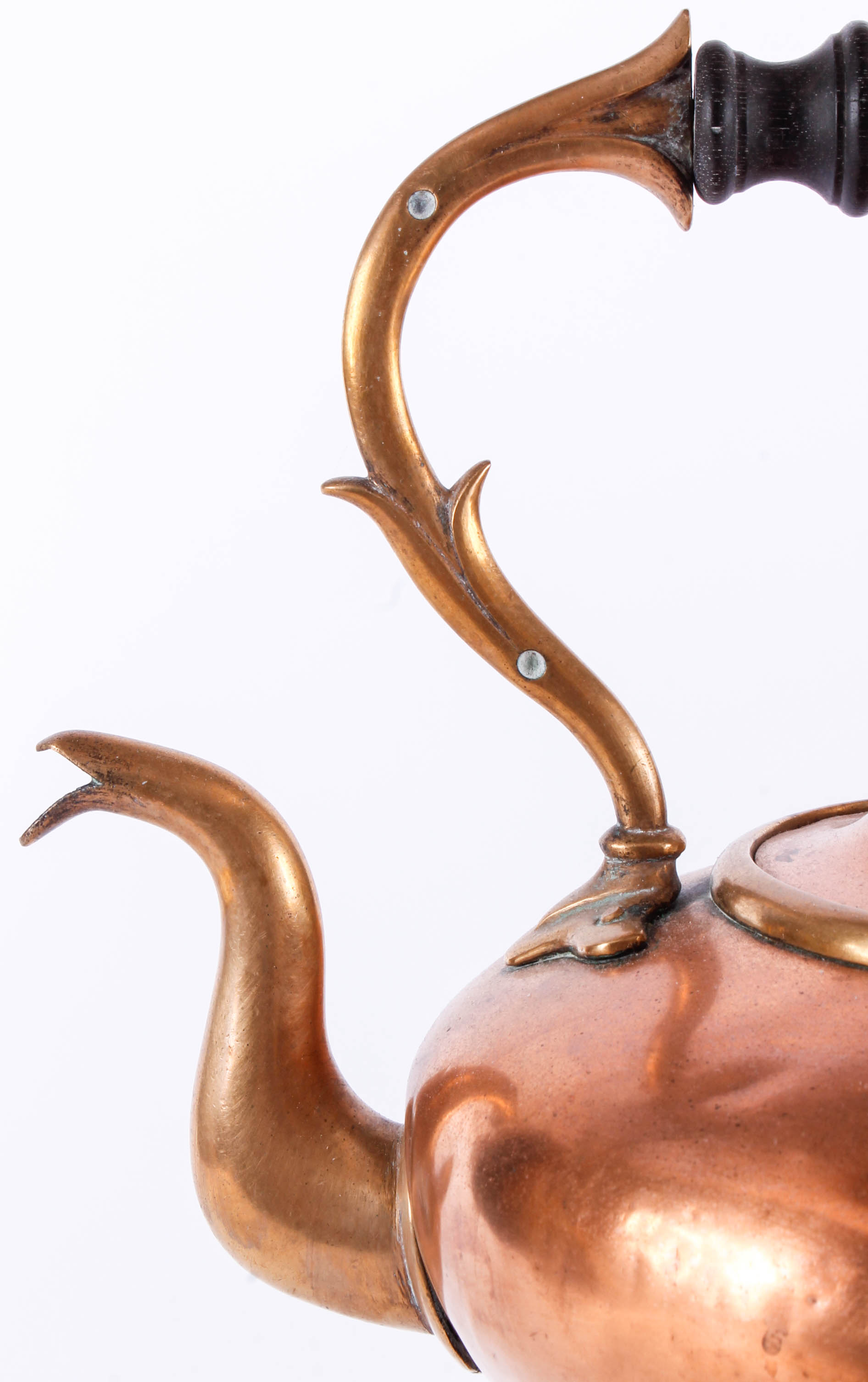 Vintage Copper Kettle with Warming Stand