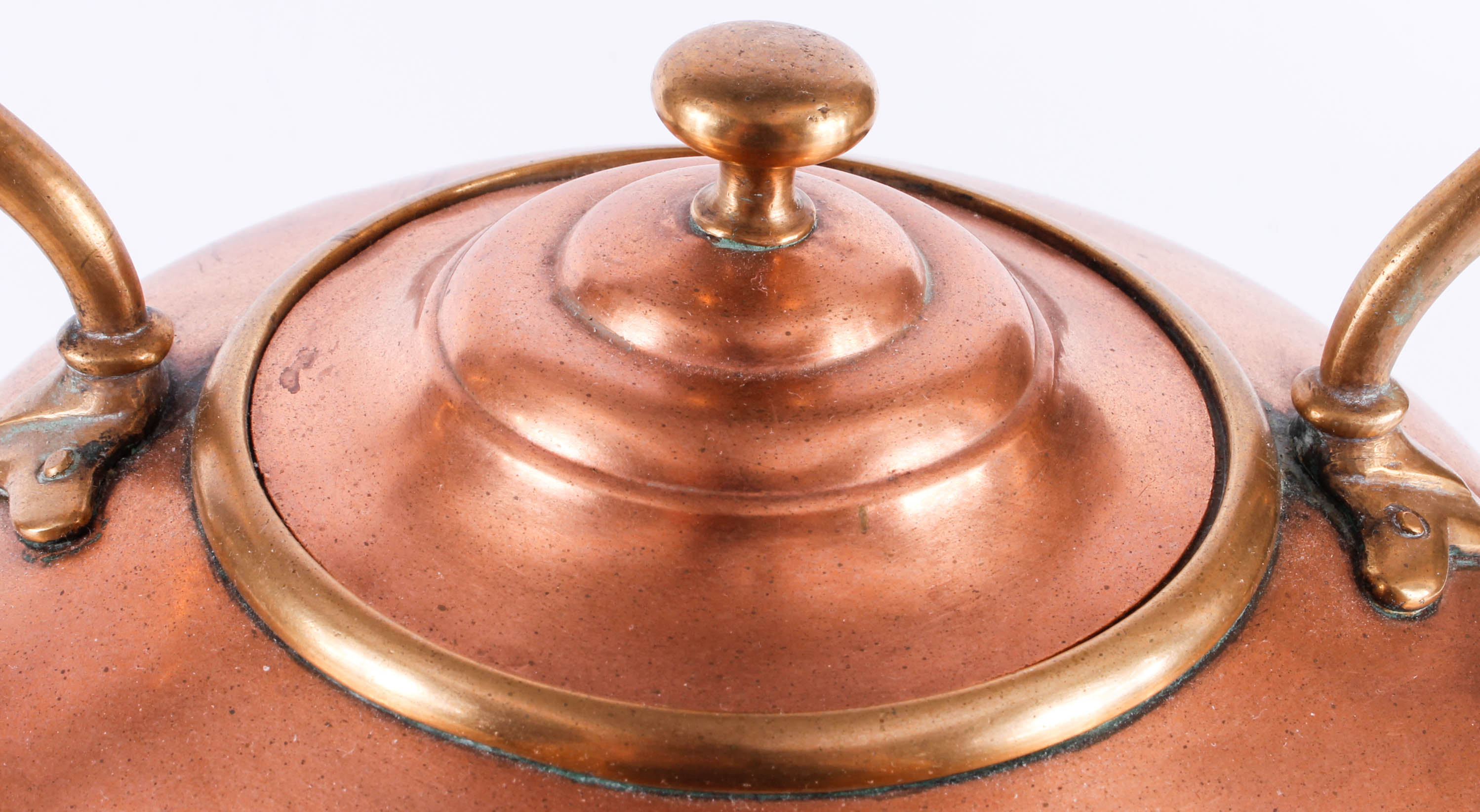 Vintage Copper Kettle with Warming Stand