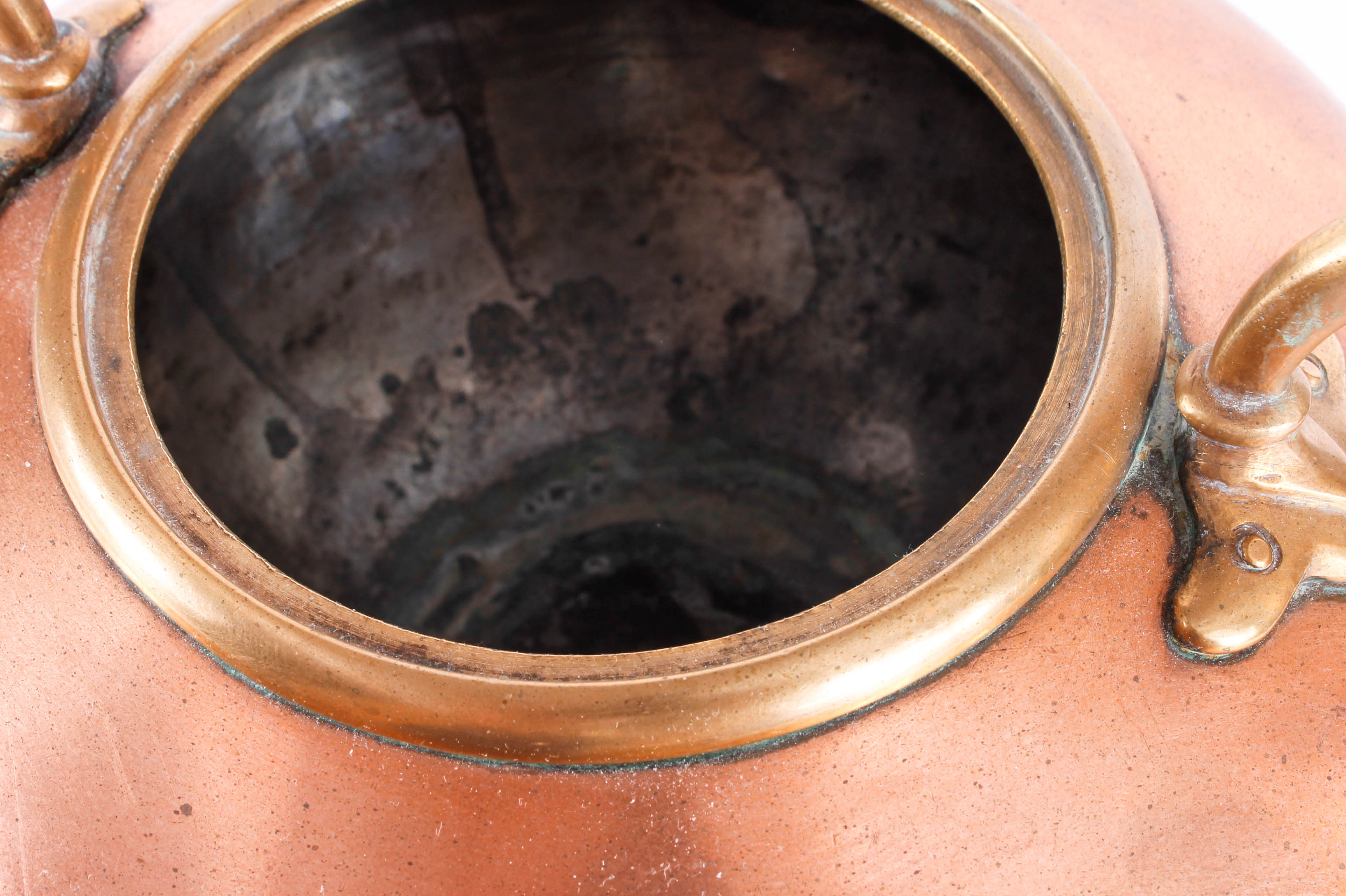 Vintage Copper Kettle with Warming Stand