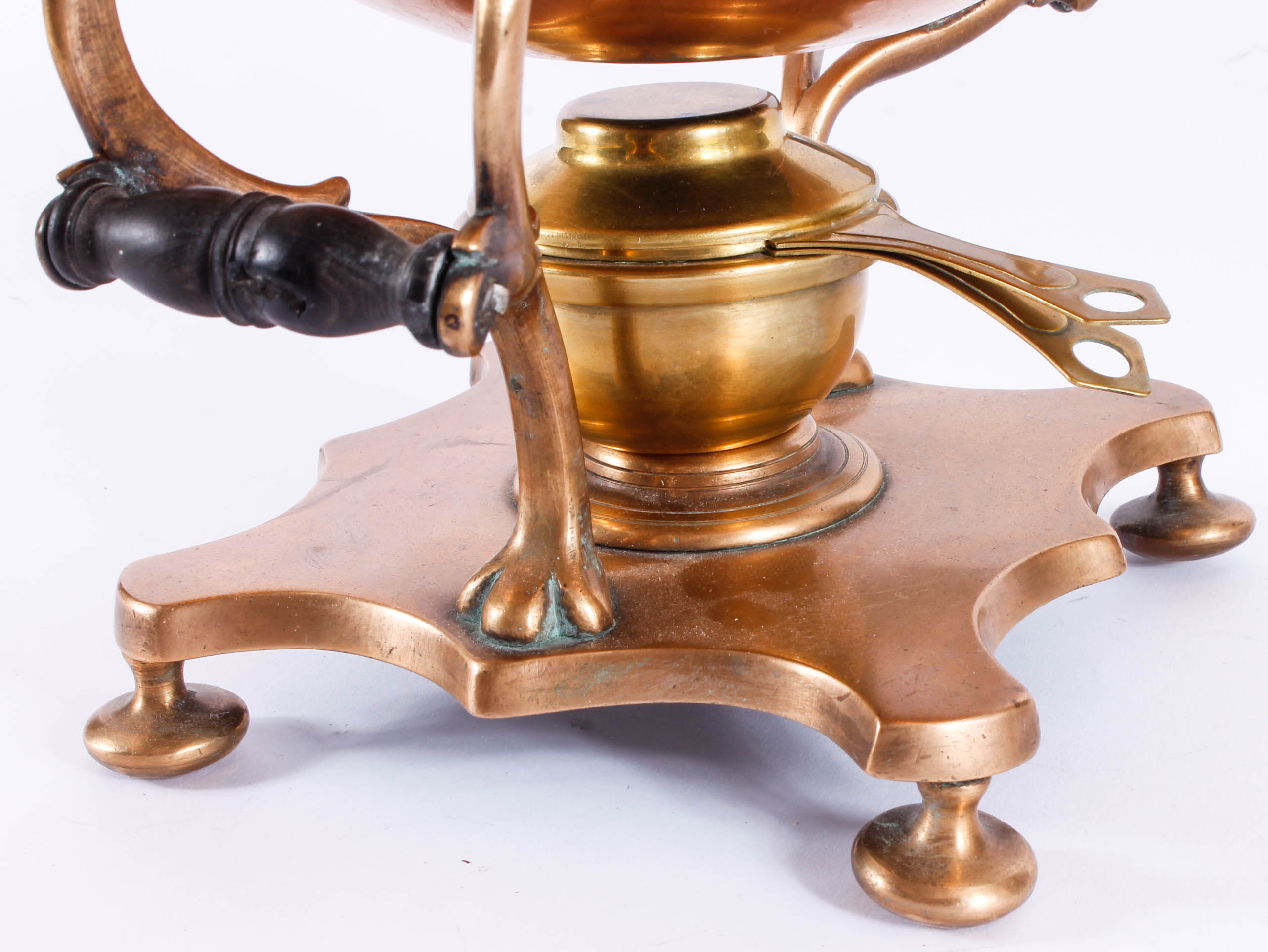 Vintage Copper Kettle with Warming Stand