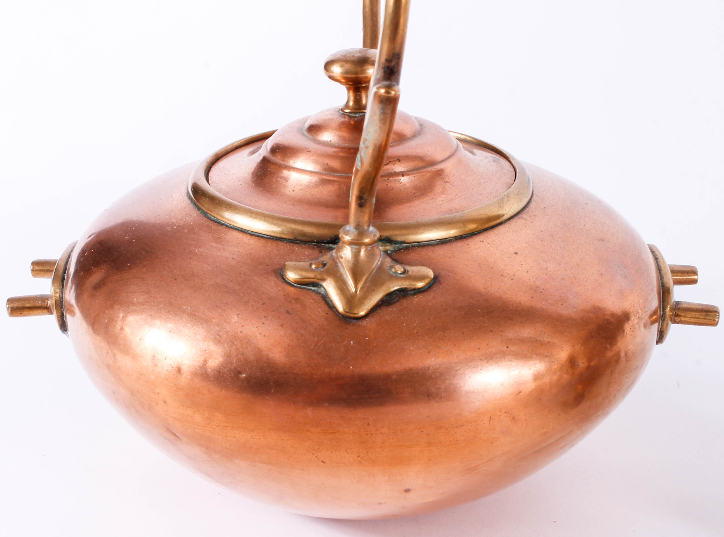 Vintage Copper Kettle with Warming Stand