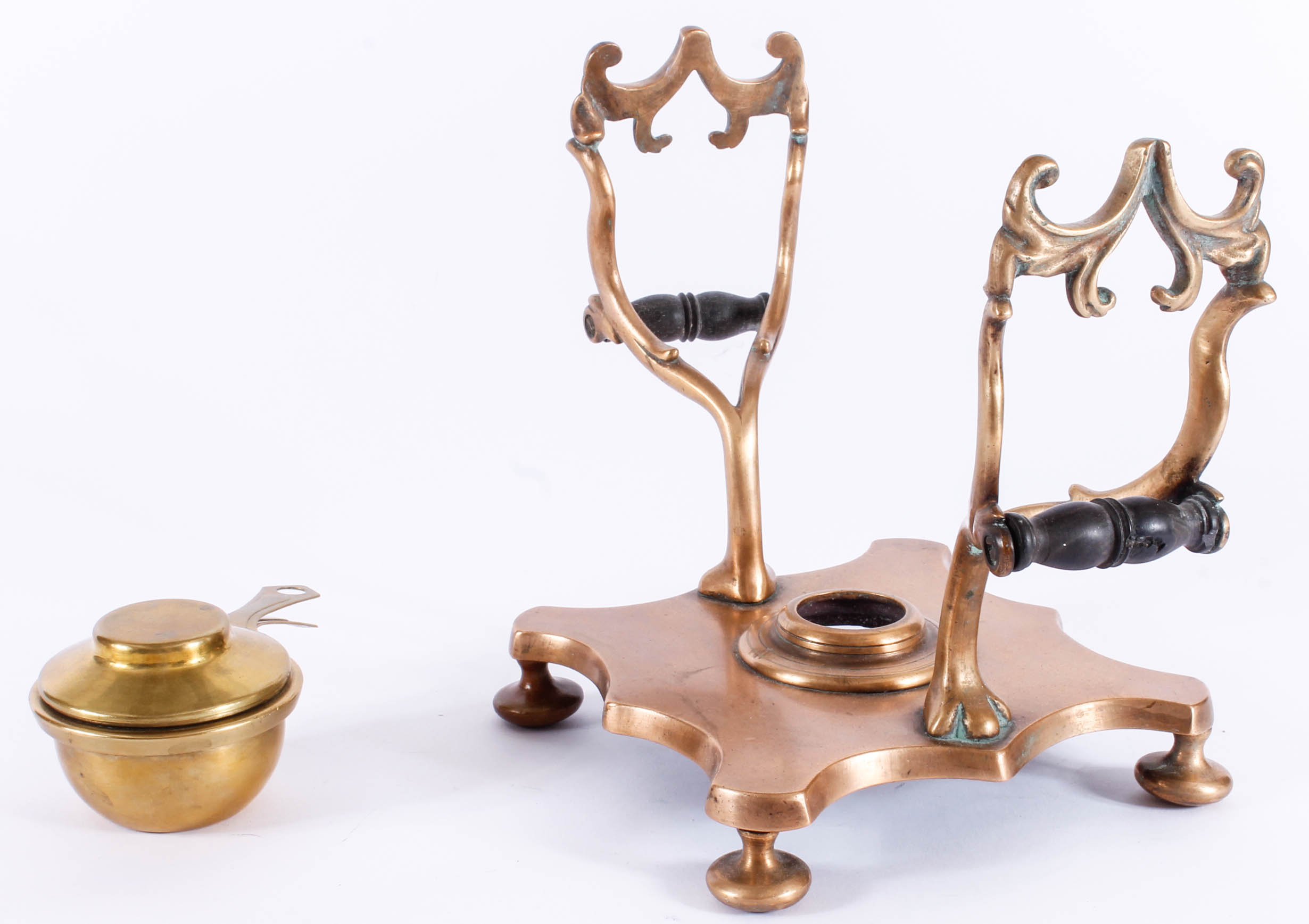 Vintage Copper Kettle with Warming Stand