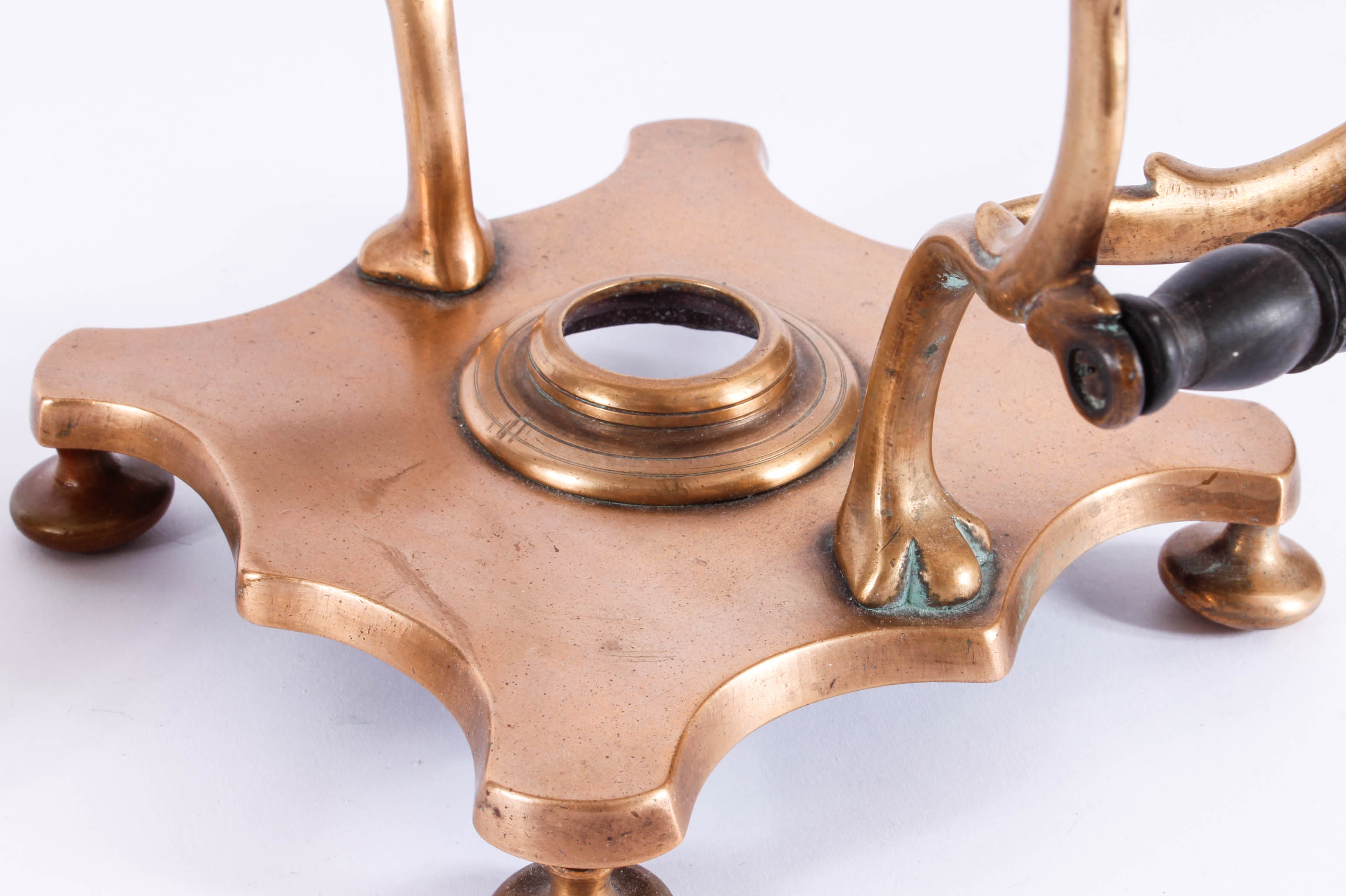 Vintage Copper Kettle with Warming Stand