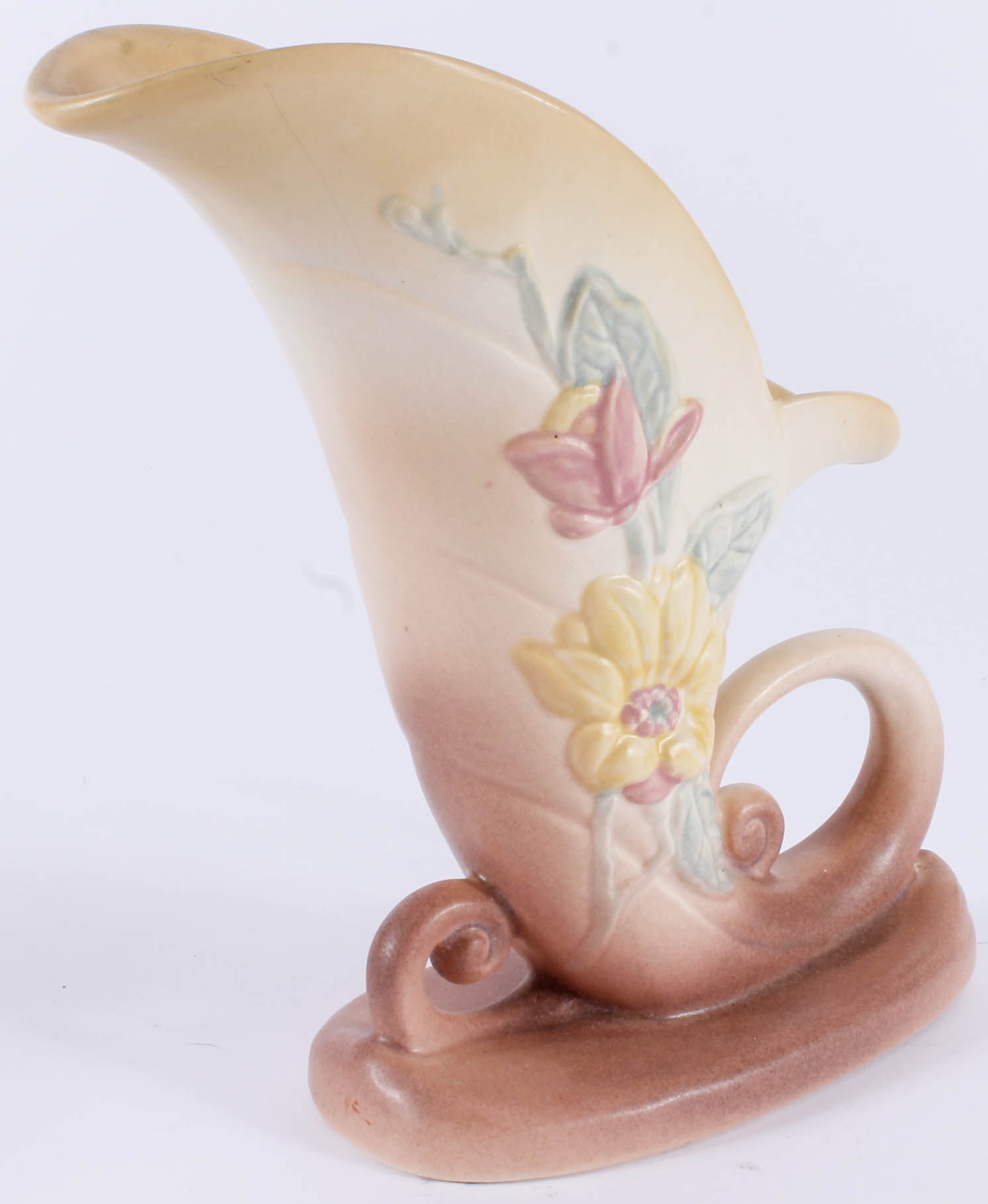 Hull Magnolia Cornucopia Vase