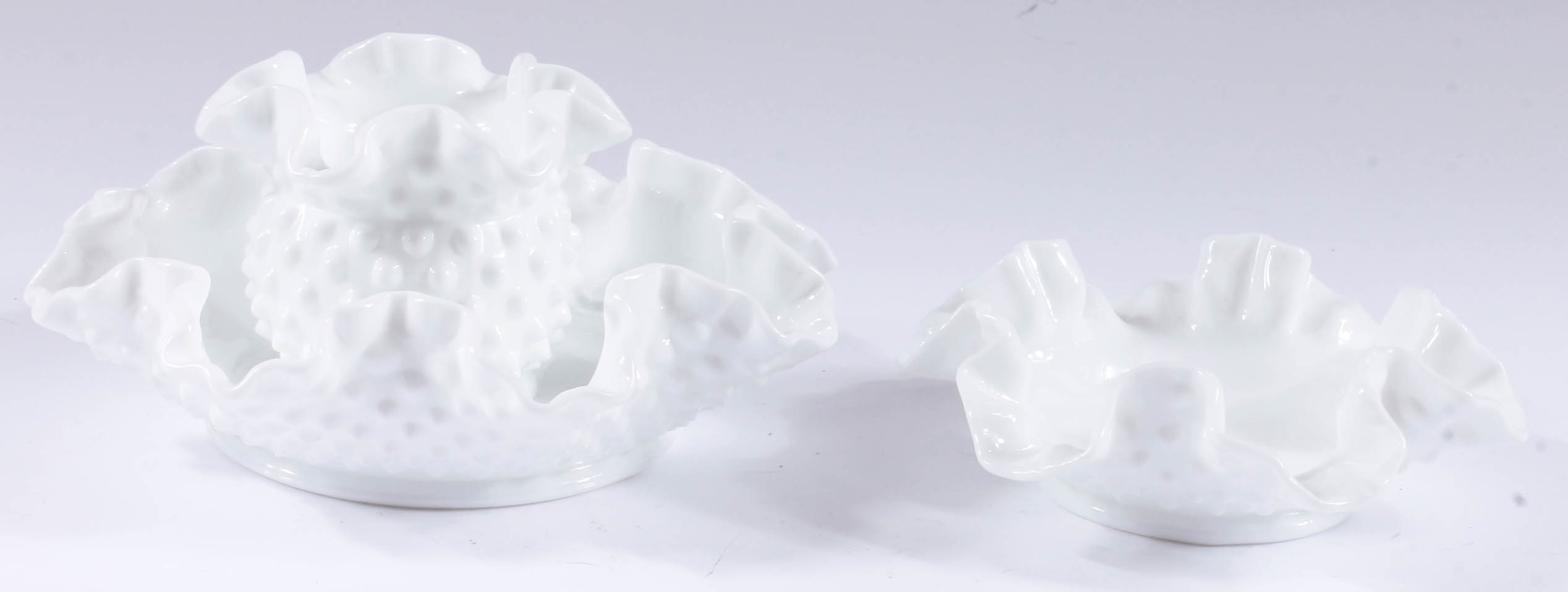 Hobnail Milk Glass Tableware