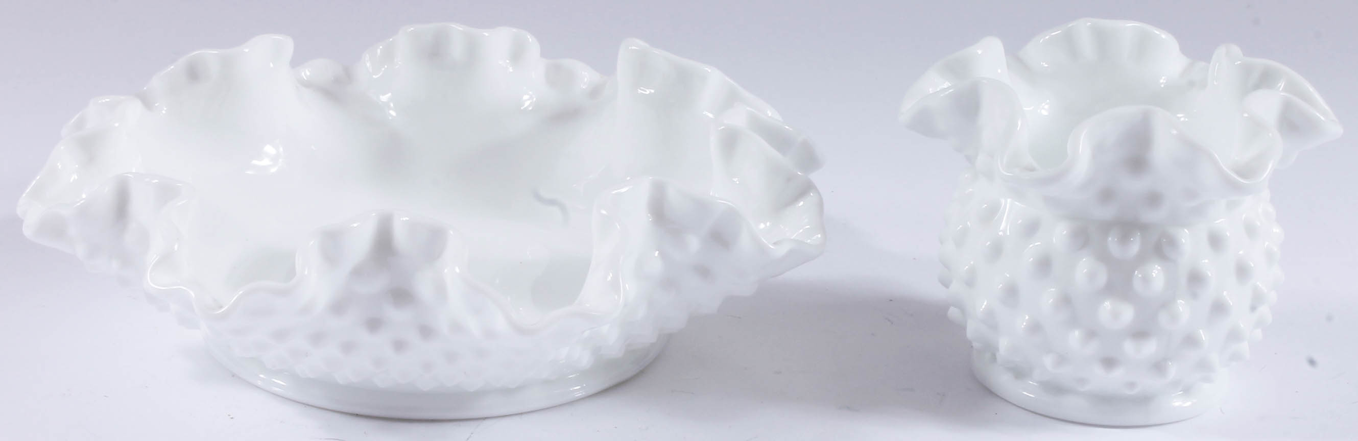 Hobnail Milk Glass Tableware